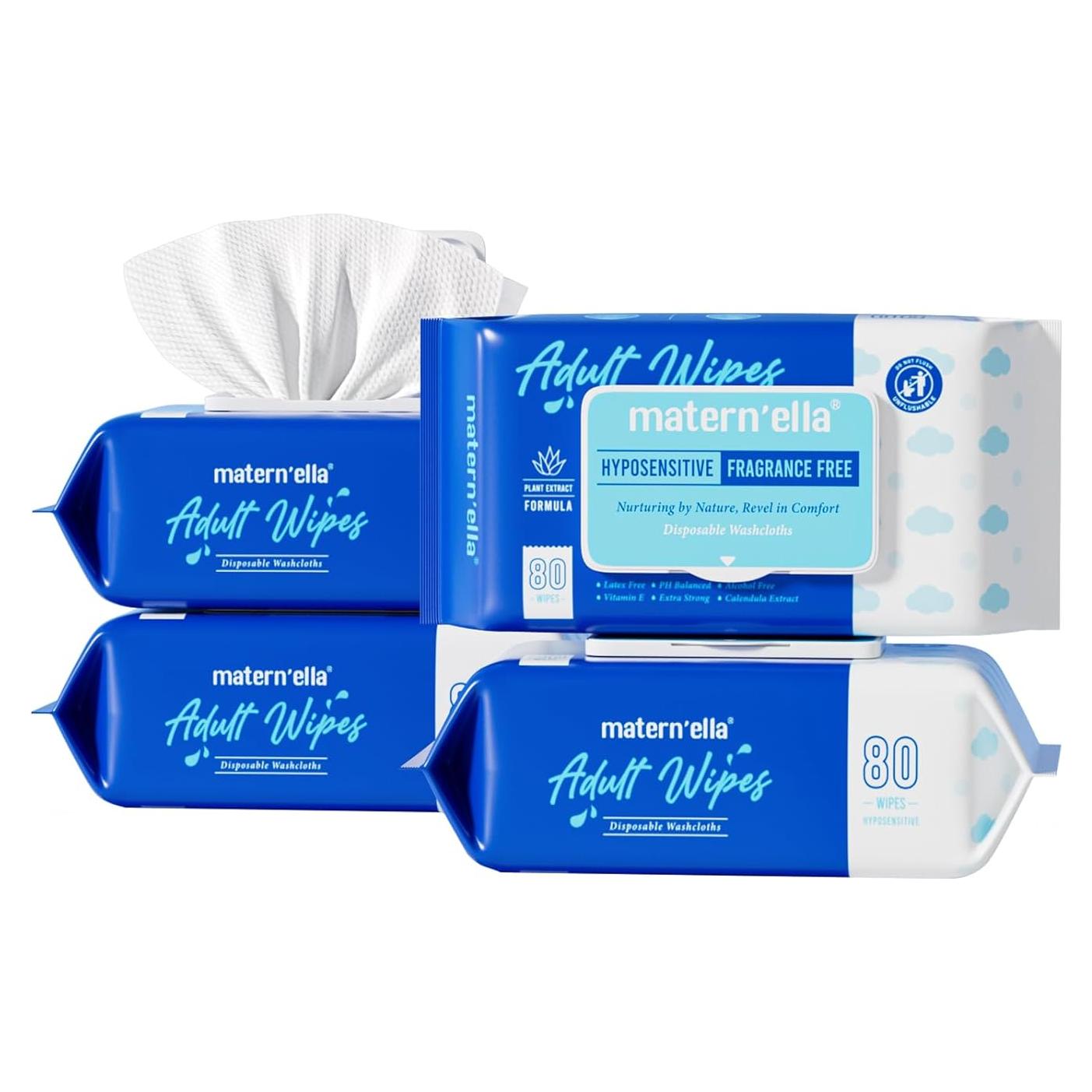 Toallitas Húmedas para Adultos Matern'ella 320 Unidades