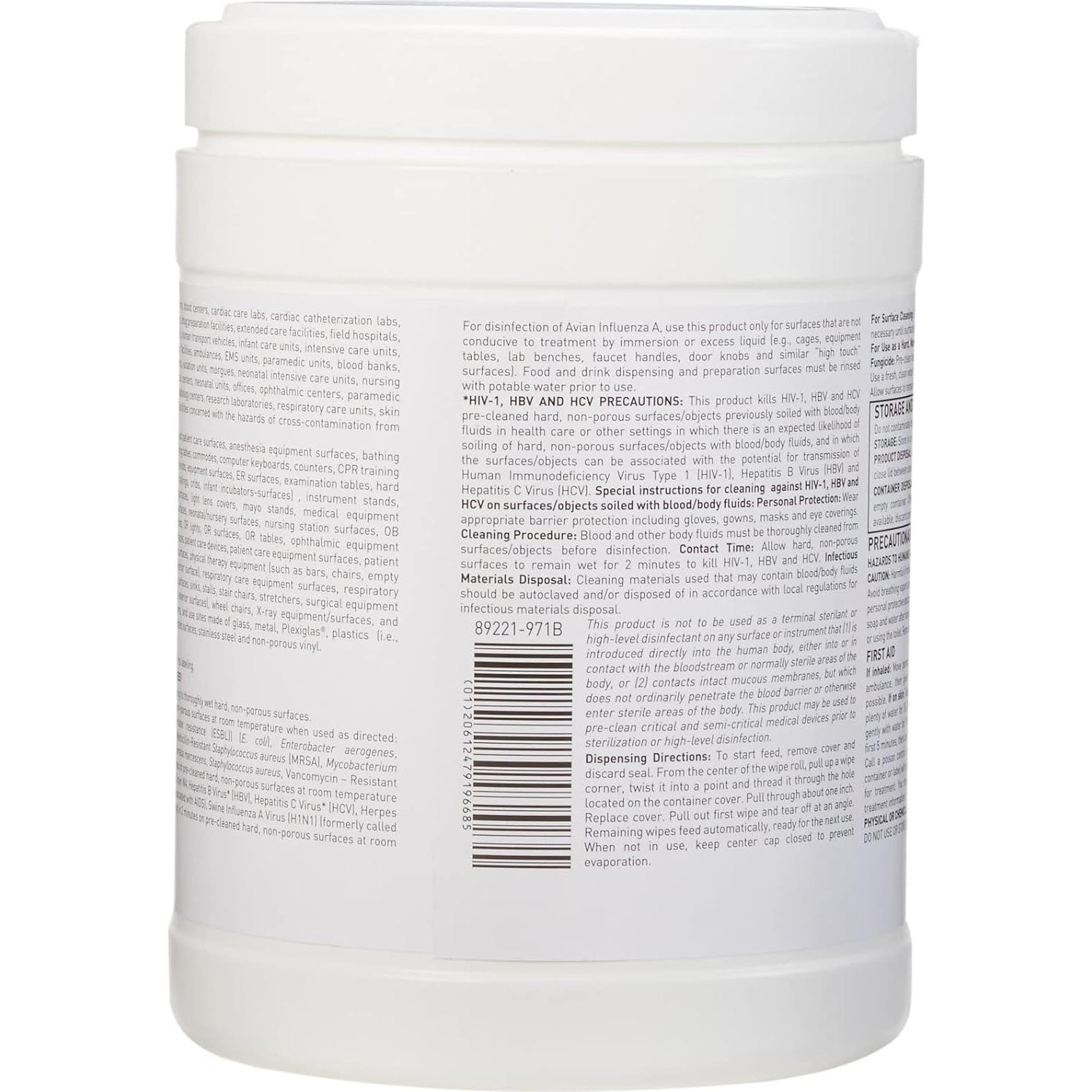 Toallitas Desinfectantes McKesson 65 Unidades - Germicidas para Superficies