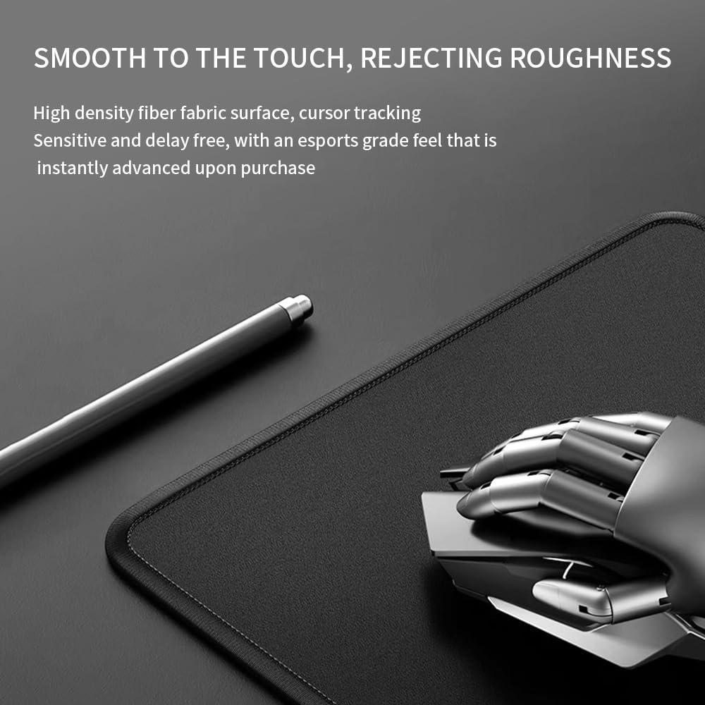 Paquete de 3 Alfombrillas de Ratón YUGMCOCE 25.9x21.1 cm Negro