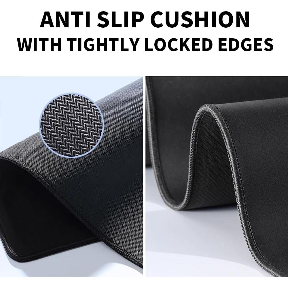 Paquete de 3 Alfombrillas de Ratón YUGMCOCE 25.9x21.1 cm Negro