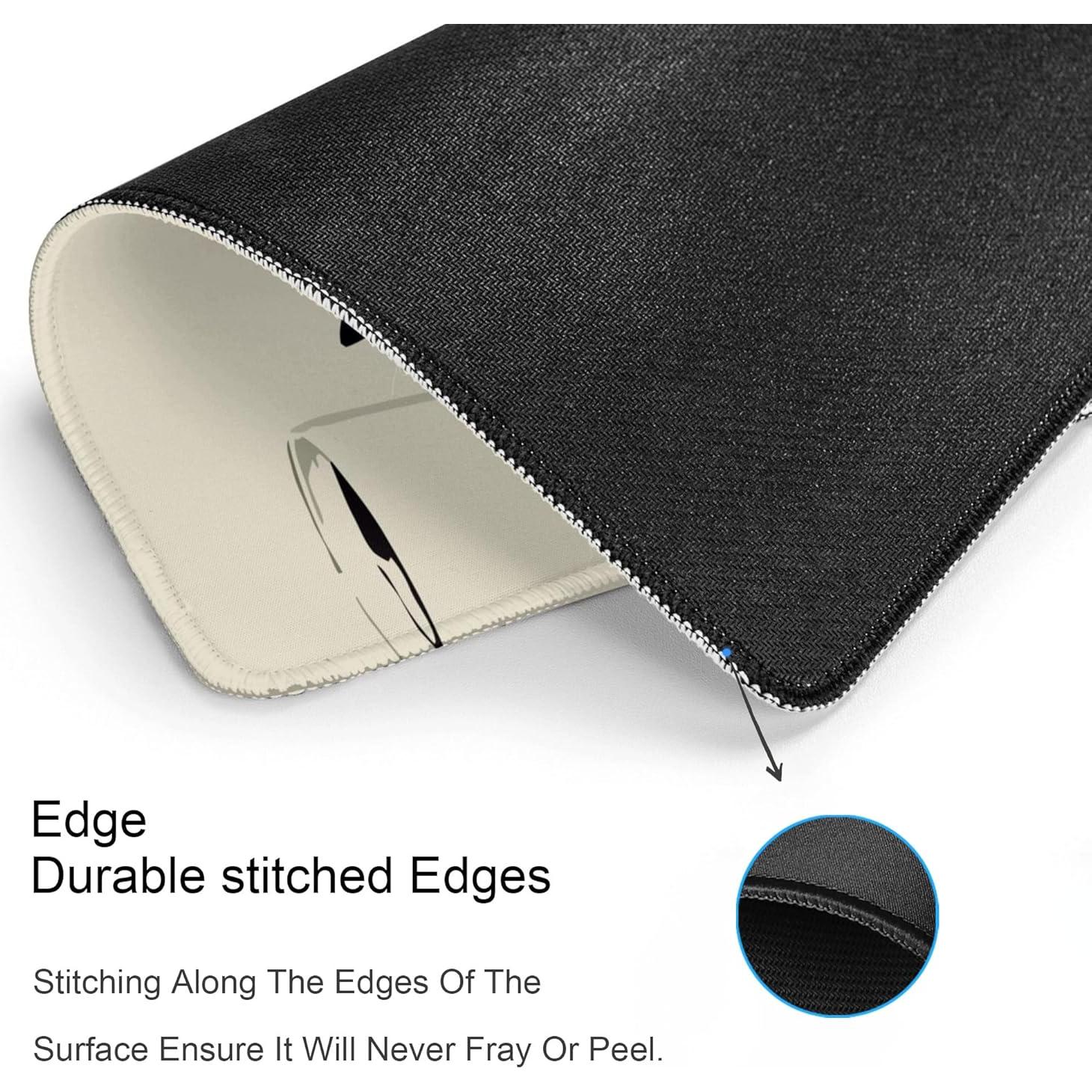 Alfombrilla de Ratón XSXXSC Kawaii Gato Negro 25.4x20.3cm