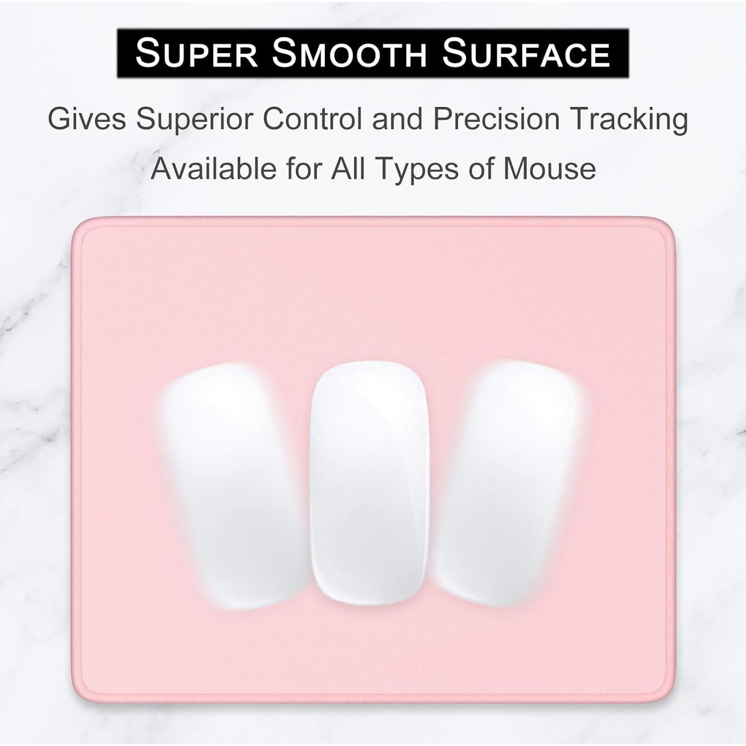 Alfombrilla de Ratón Hsurbtra Rosa Cuadrada 26 x 21 cm Antideslizante