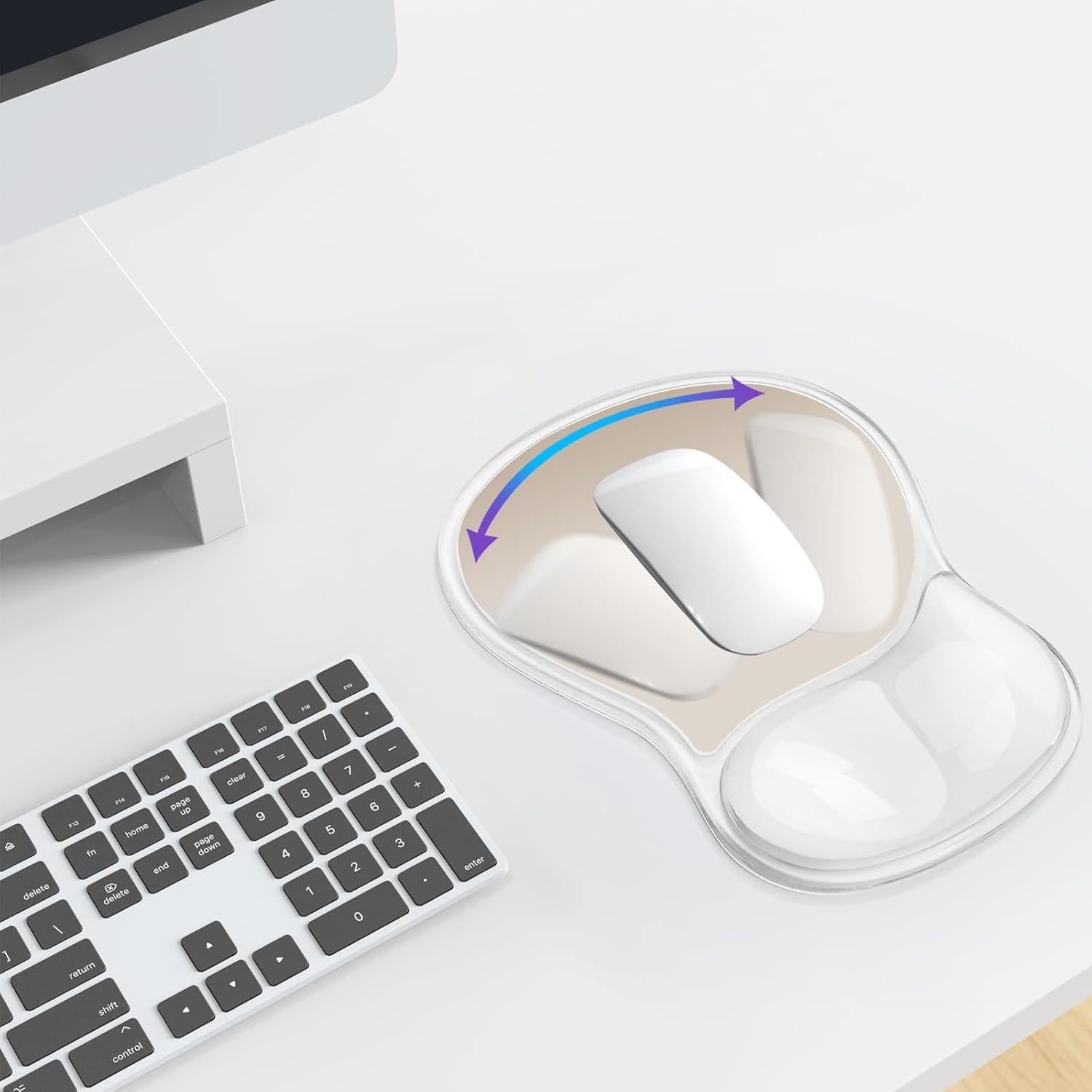 Alfombrilla de ratón ergonómica KEPUTAIER con reposamuñecas de gel