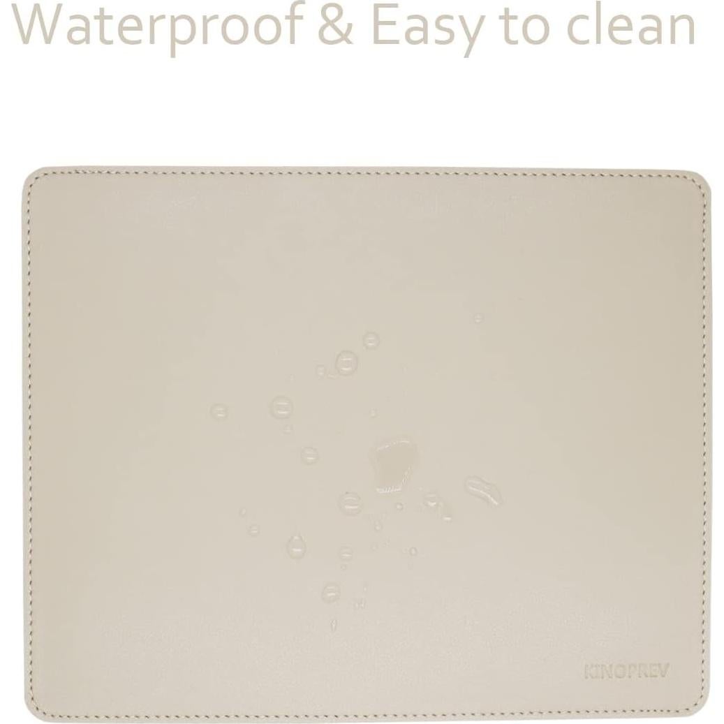 Alfombrilla de Ratón KINOPREV Beige Doble Cara Antideslizante 25.9x21cm