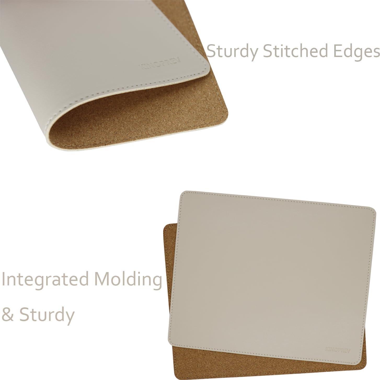 Alfombrilla de Ratón KINOPREV Beige Doble Cara Antideslizante 25.9x21cm