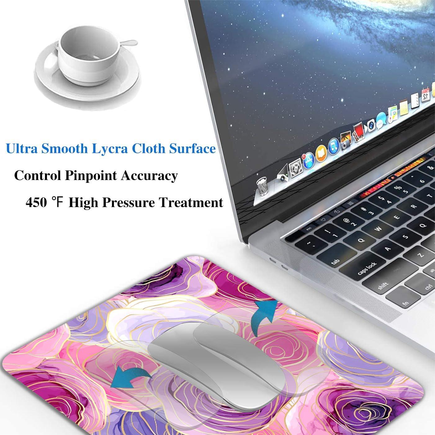 Alfombrilla de Ratón Floral Rosa Purpura EASTSMOOTH 24x20 cm