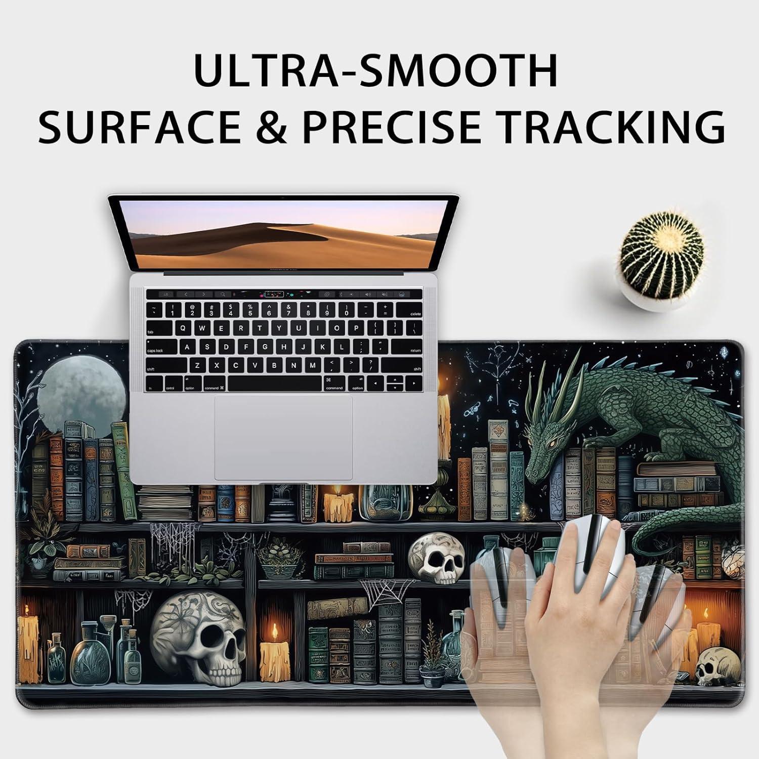 Alfombrilla de Ratón Grande Mcapirivo Biblioteca Gótica 80x40cm