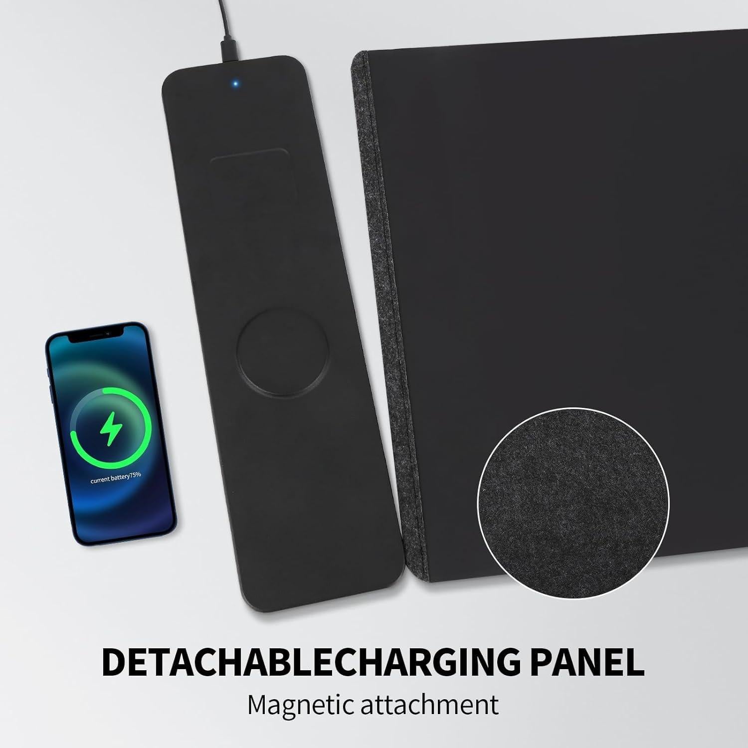 Alfombrilla de Carga Inalámbrica NovaPixel S88 - Negro