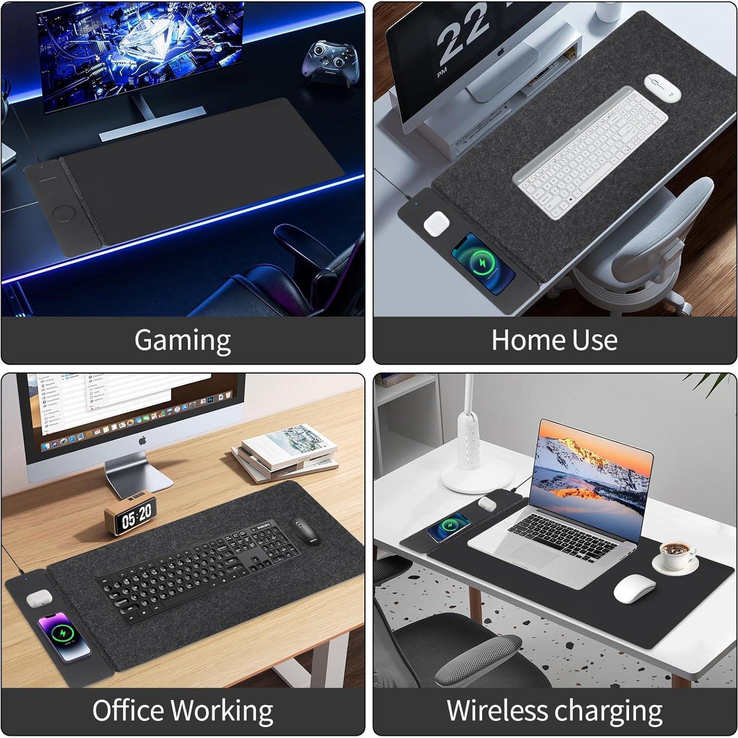 Alfombrilla de Carga Inalámbrica NovaPixel S88 - Negro