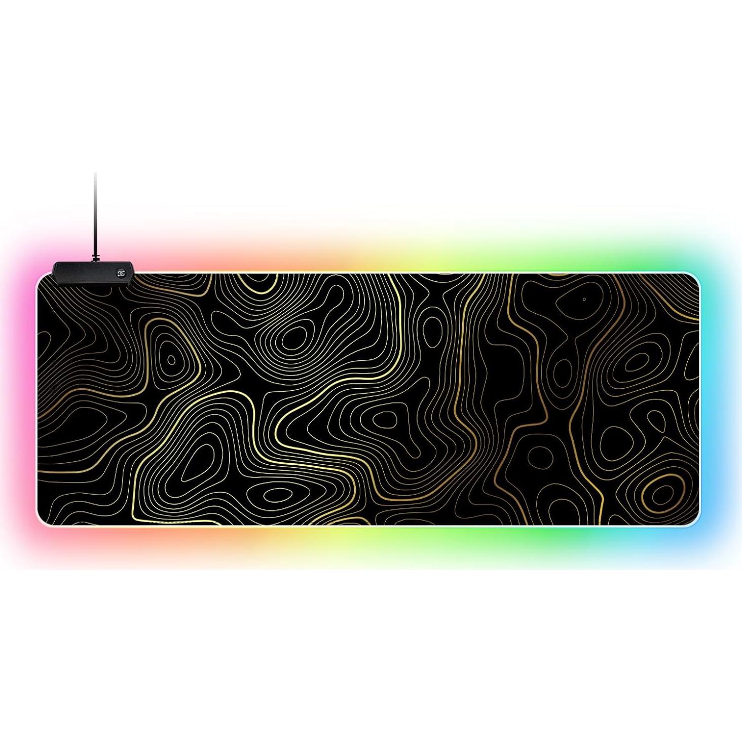 Alfombrilla de Ratón RGB ZEFIXON XL 80x30cm Impermeable