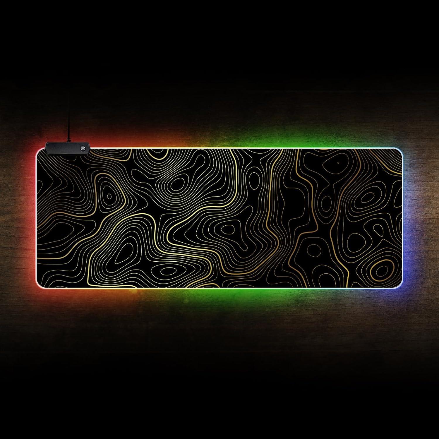 Alfombrilla de Ratón RGB ZEFIXON XL 80x30cm Impermeable