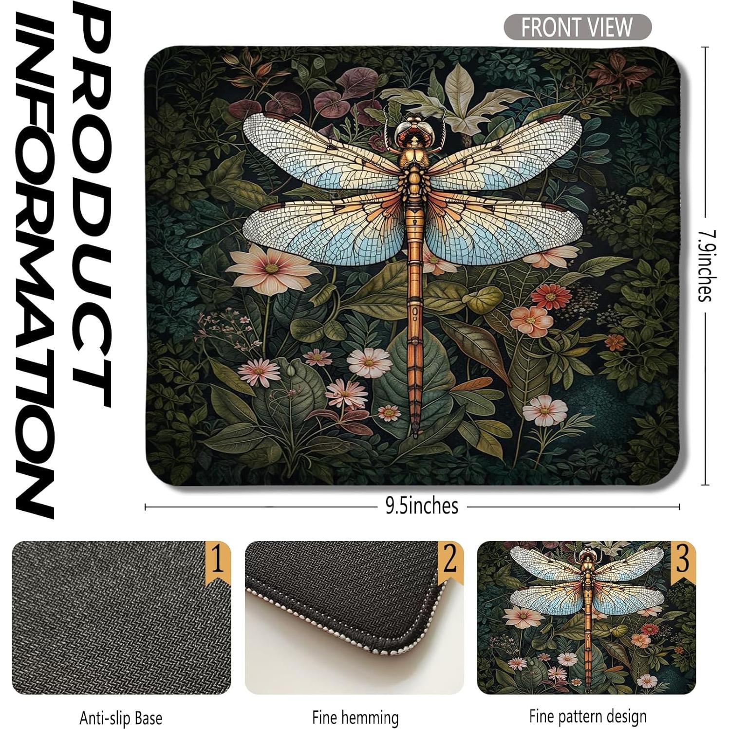 Alfombrilla de Ratón Foritho 24.1x20.1 cm Floral Antideslizante