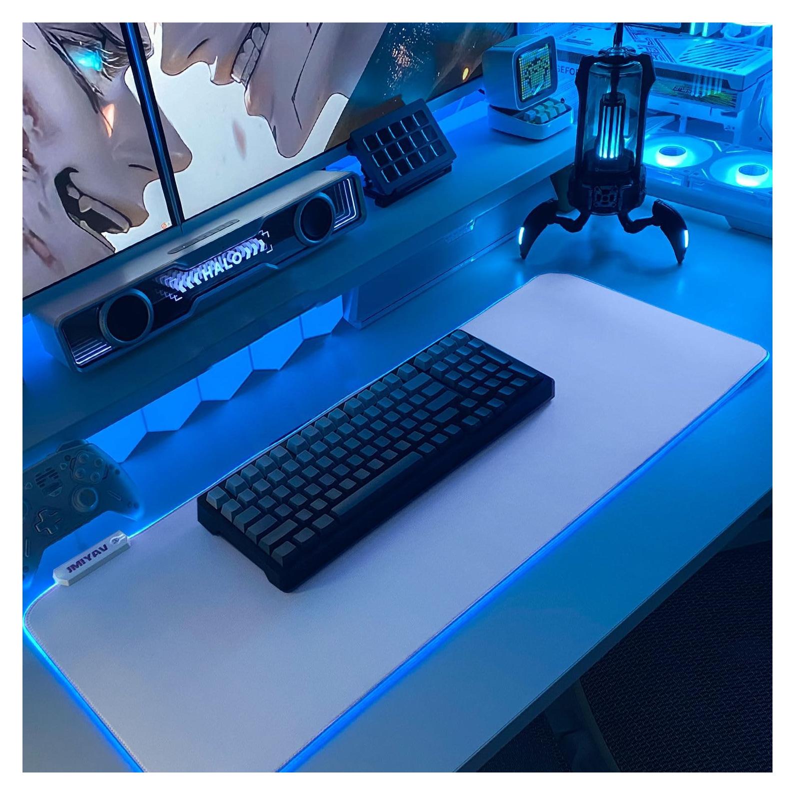 Alfombrilla de Ratón Gaming JMIYAV RGB Extra Grande 80x30cm