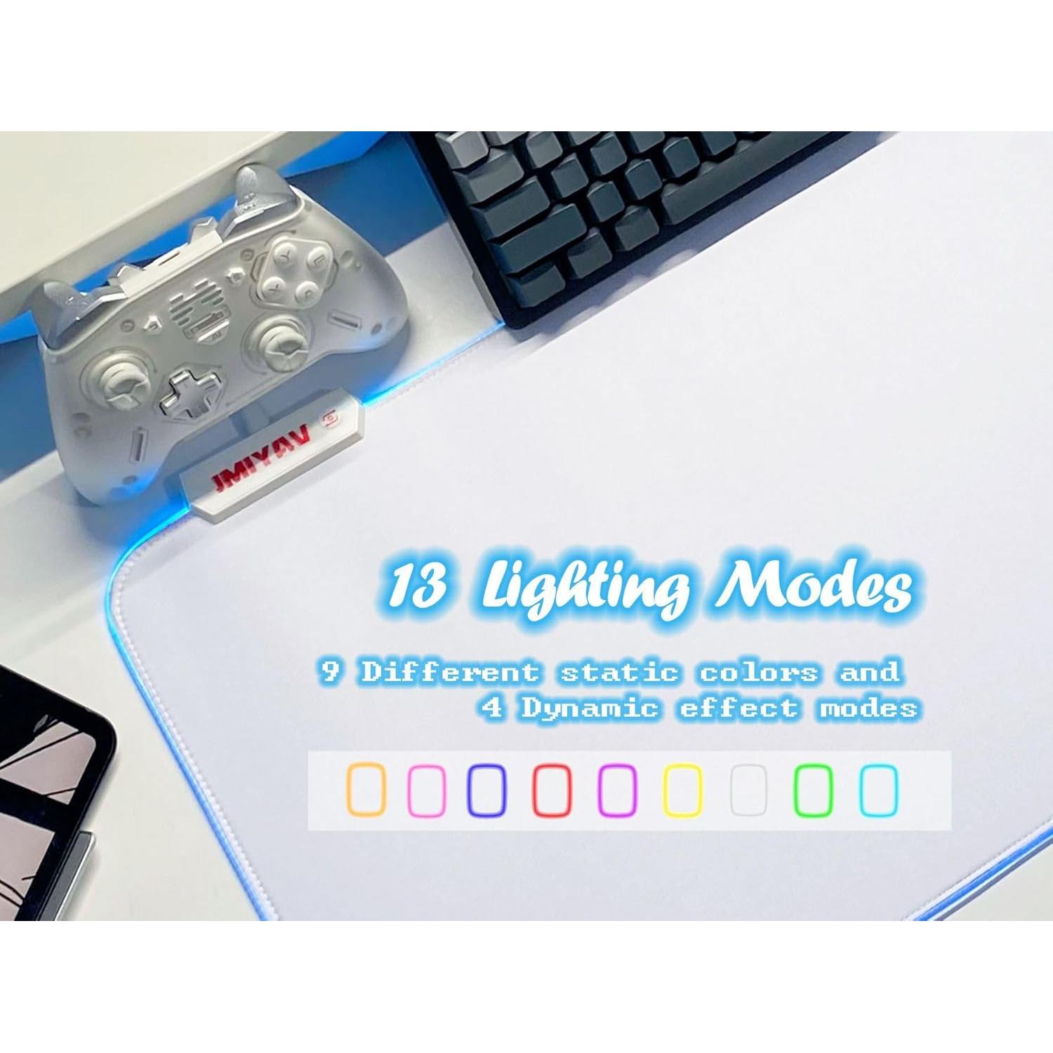 Alfombrilla de Ratón Gaming JMIYAV RGB Extra Grande 80x30cm