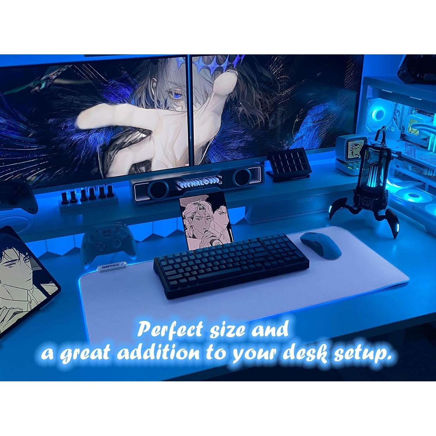 Alfombrilla de Ratón Gaming JMIYAV RGB Extra Grande 80x30cm