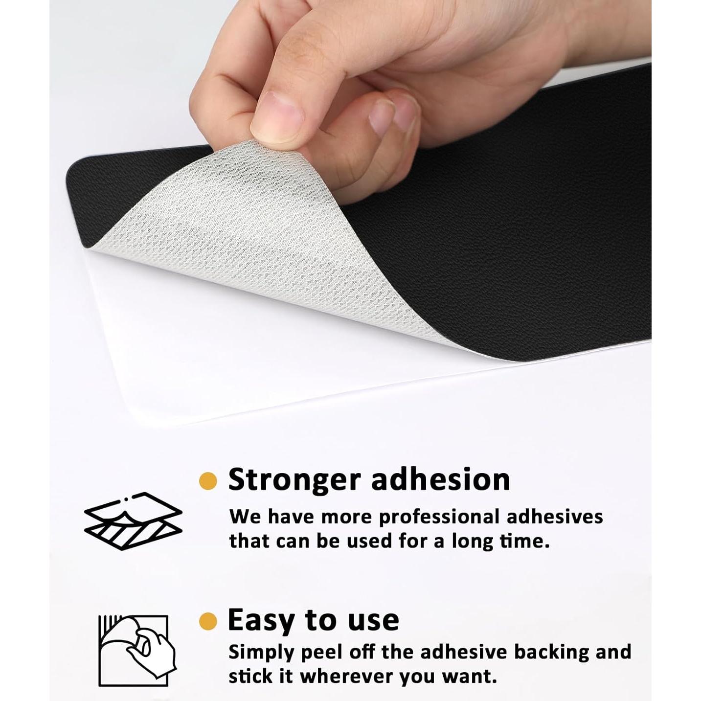 Almohadillas de Ratón Autoadhesivas HETTHI 12.4x22.4cm Negro