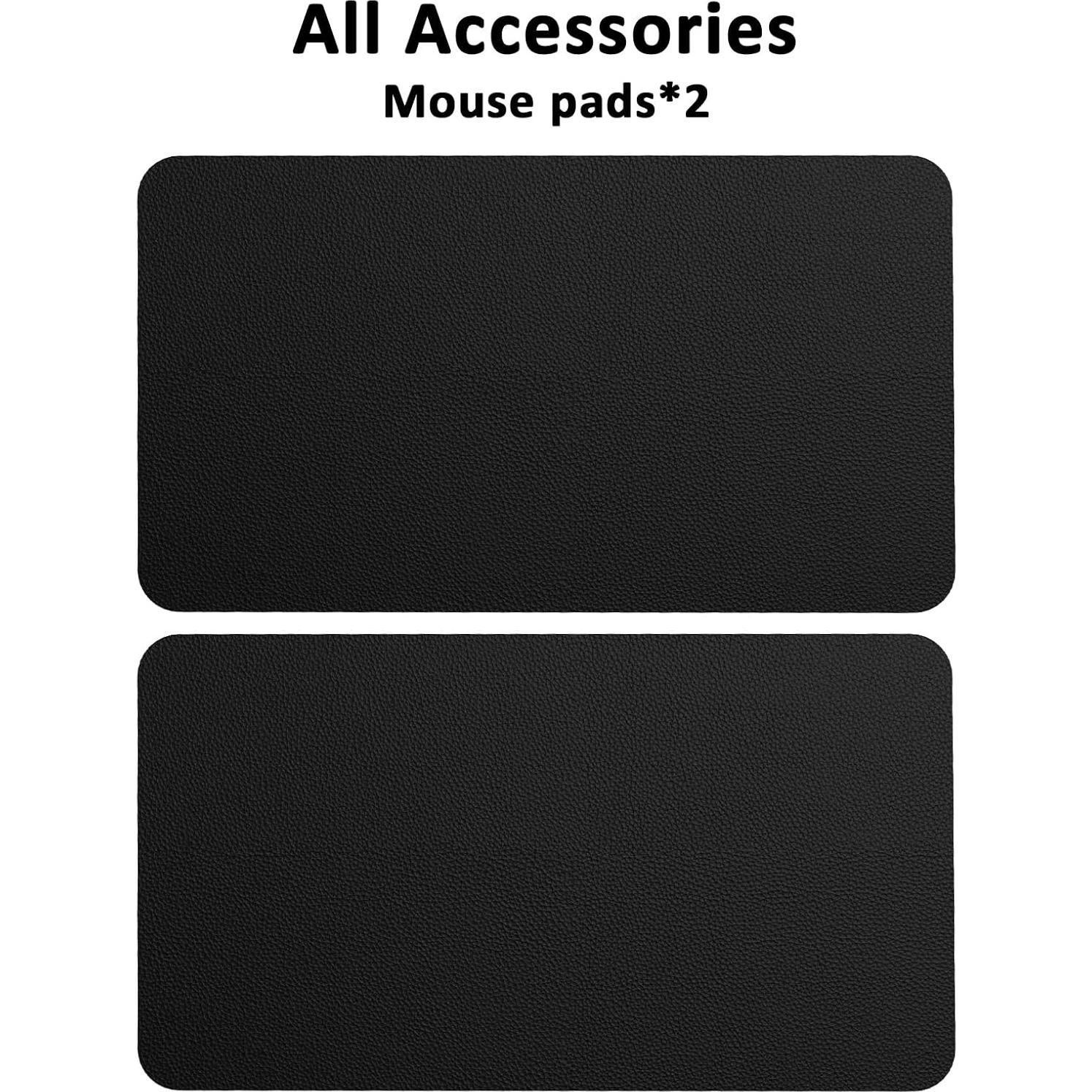 Almohadillas de Ratón Autoadhesivas HETTHI 12.4x22.4cm Negro