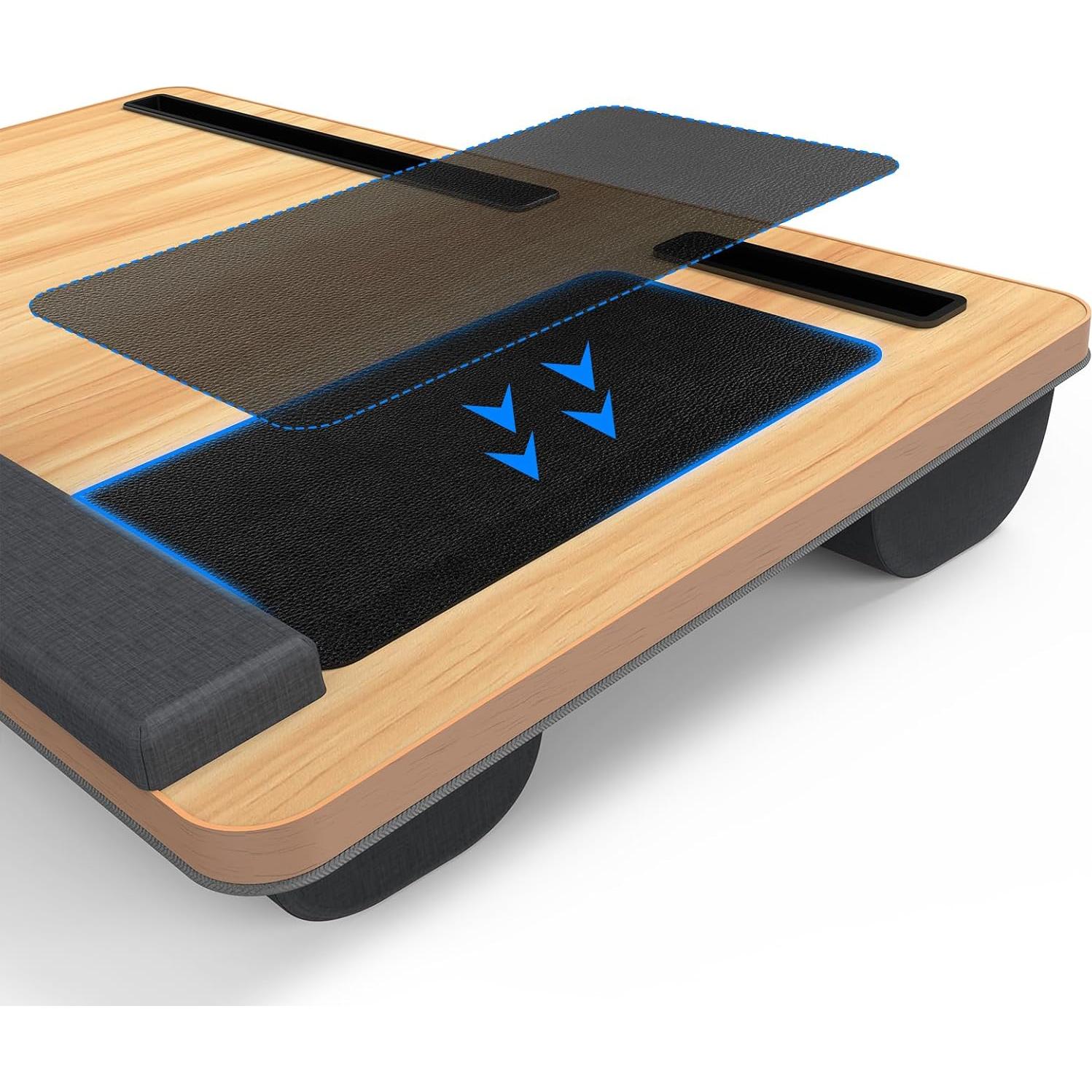 Almohadillas de Ratón Autoadhesivas HETTHI 12.4x22.4cm Negro