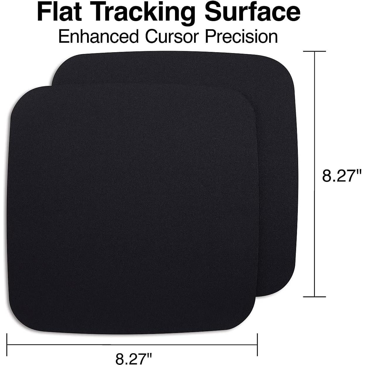 Alfombrilla de Ratón STAPLES Negra 2 Paquete 20.96x20.96cm