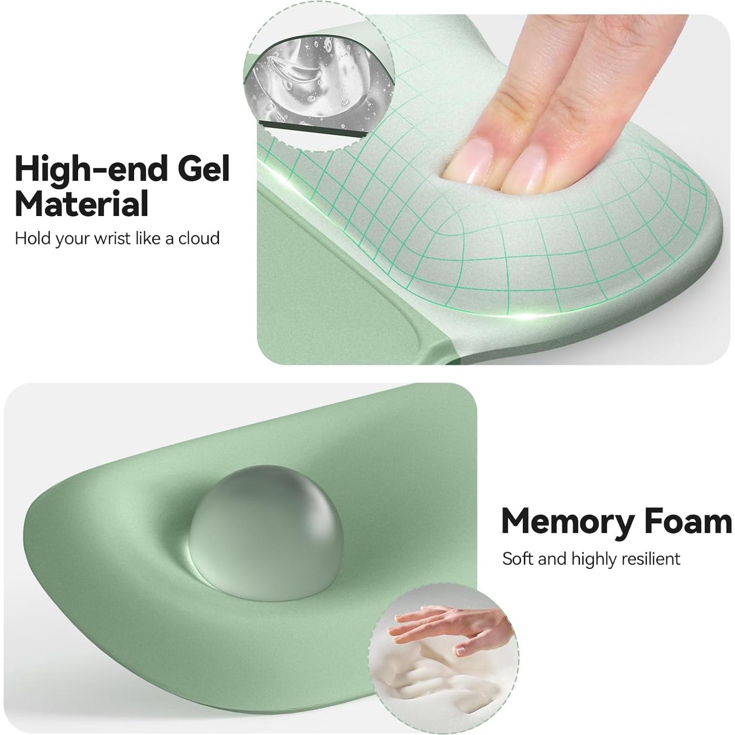 Conjunto de Alfombrilla de Ratón y Teclado TECKNET Verde