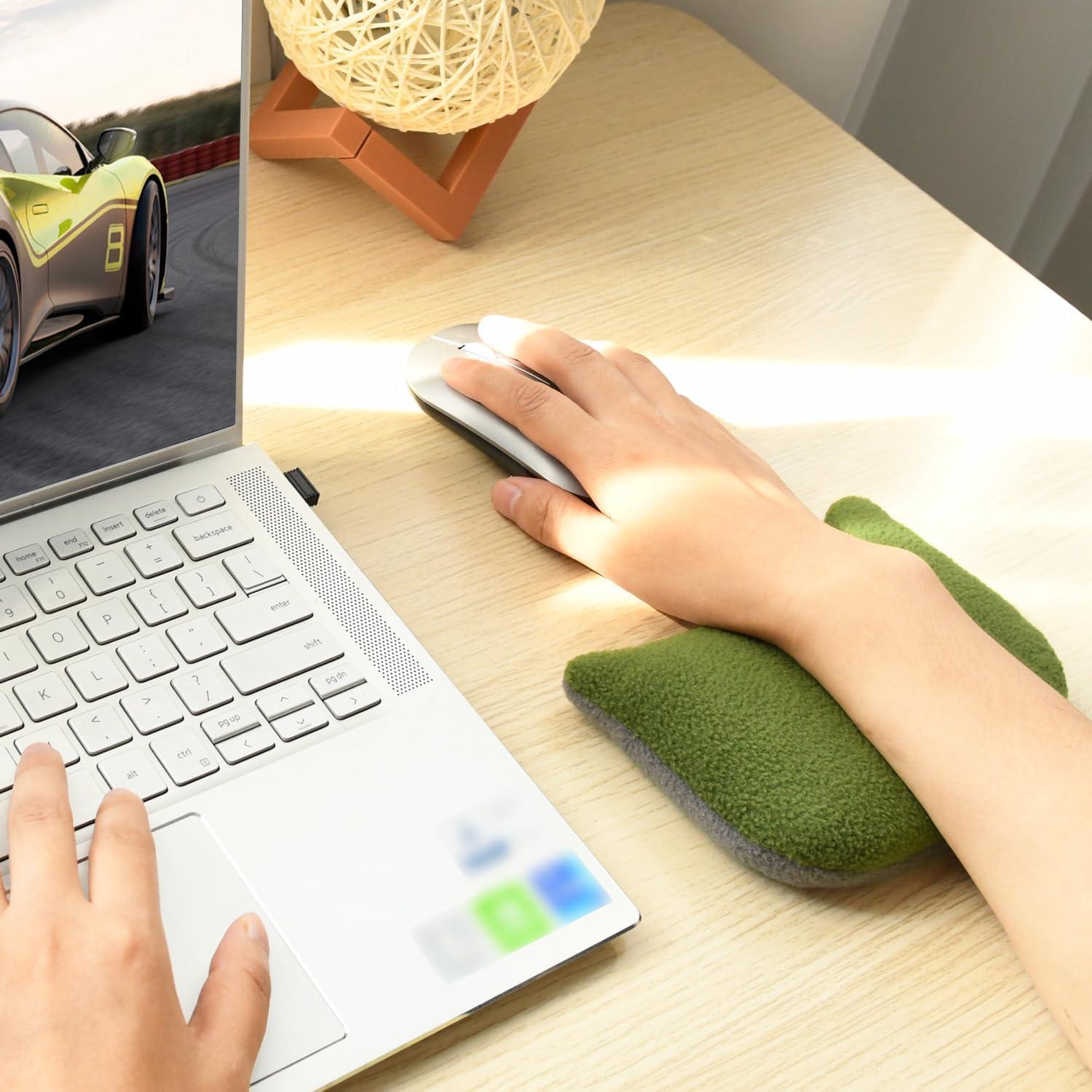 Descanso de Muñeca Ergonómico CandoCraft Verde 15.5x10.9 cm