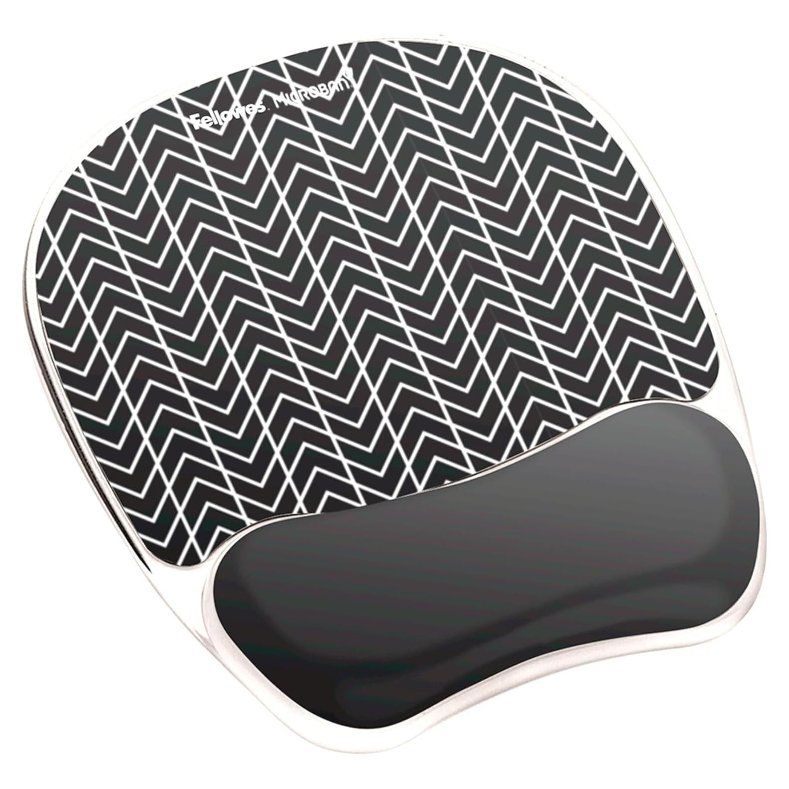 Reposamuñecas de Gel Fellowes 9549901 Antimicrobiano Negro