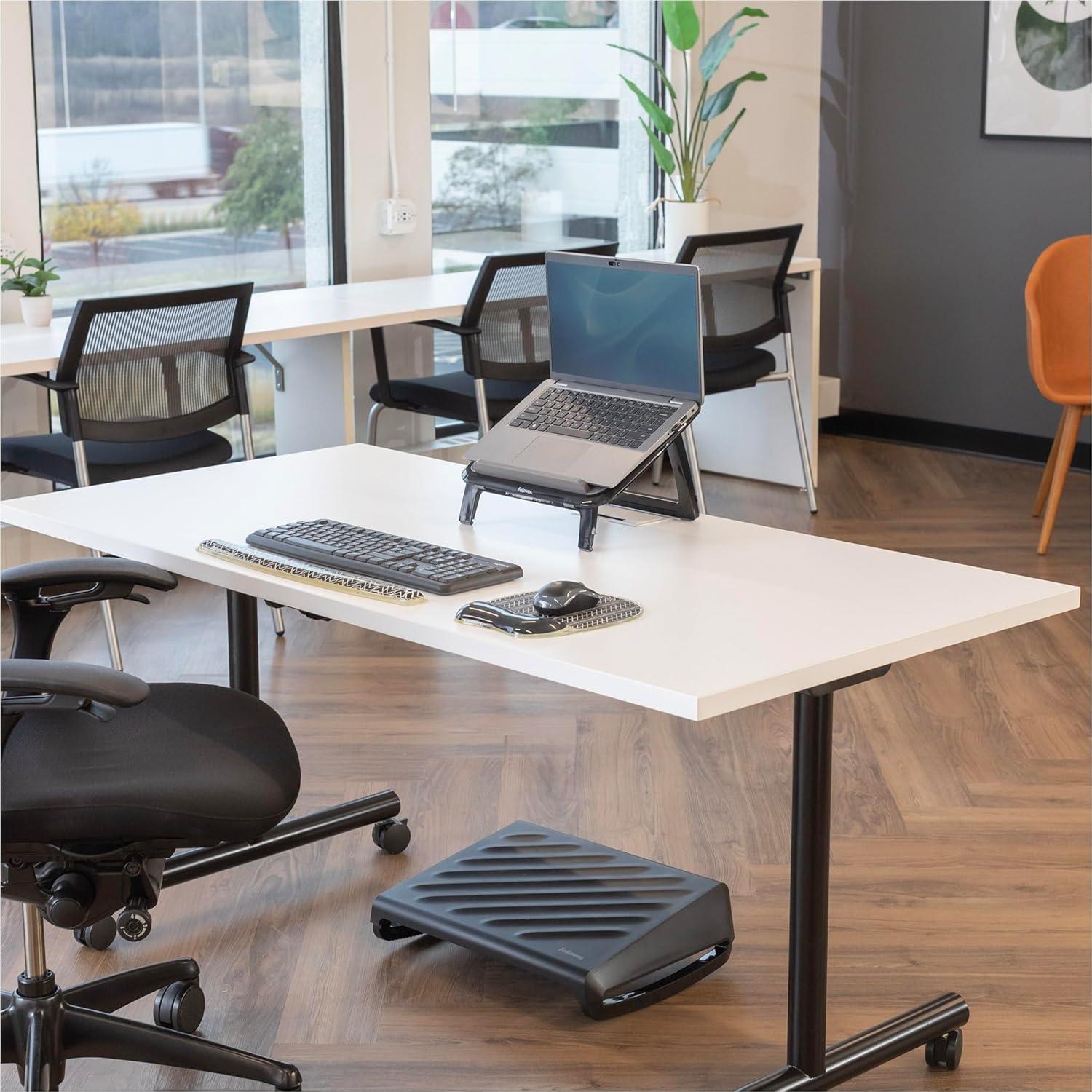 Reposamuñecas de Gel Fellowes 9549901 Antimicrobiano Negro