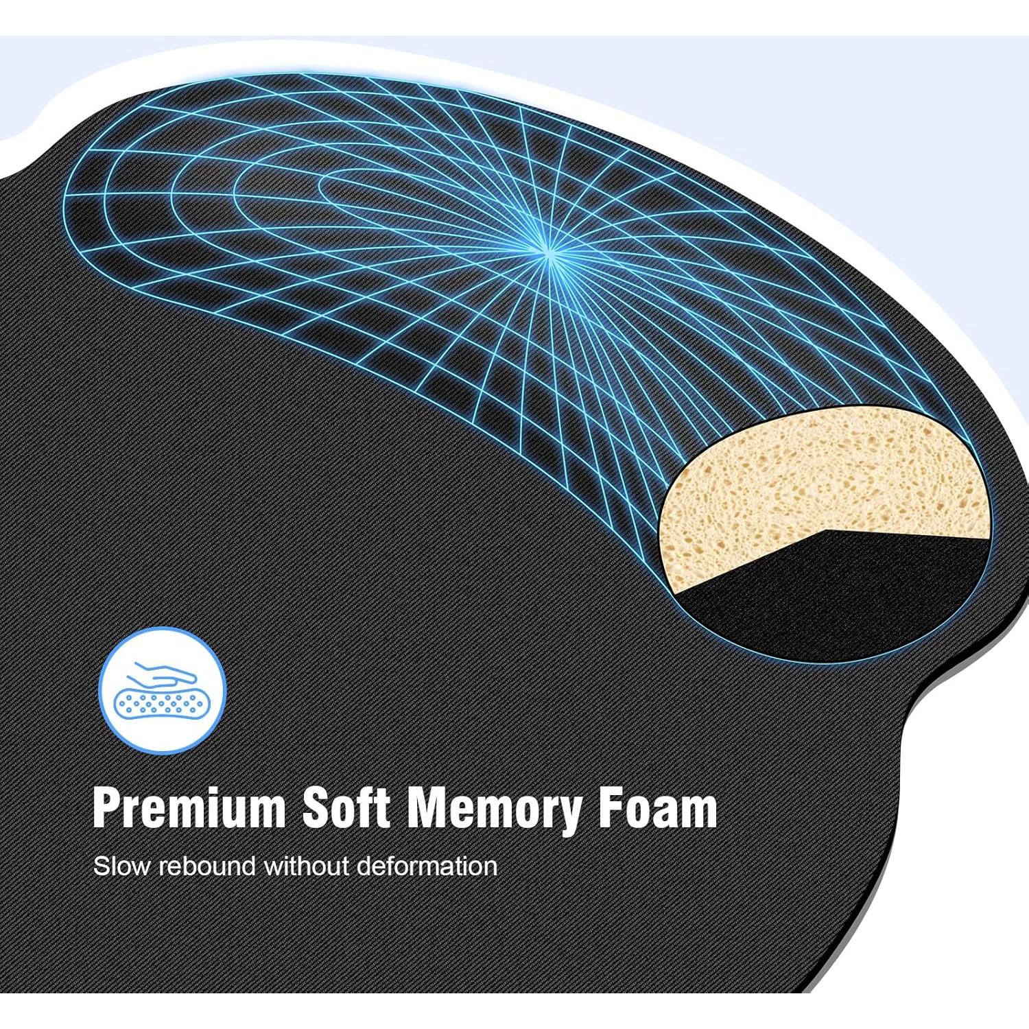 Alfombrilla de Ratón Ergonómica WECOOL con Reposamuñecas 24.9x23.1cm