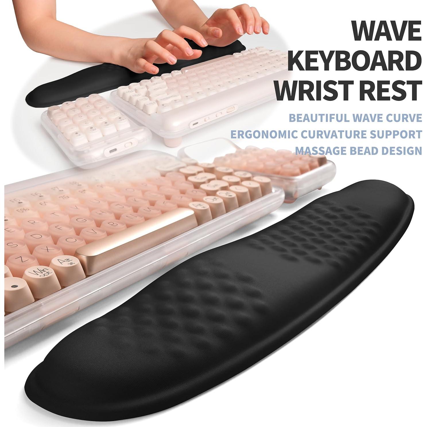 Juego Ergonómico Reposamuñecas Teclado y Ratón Gleamtide