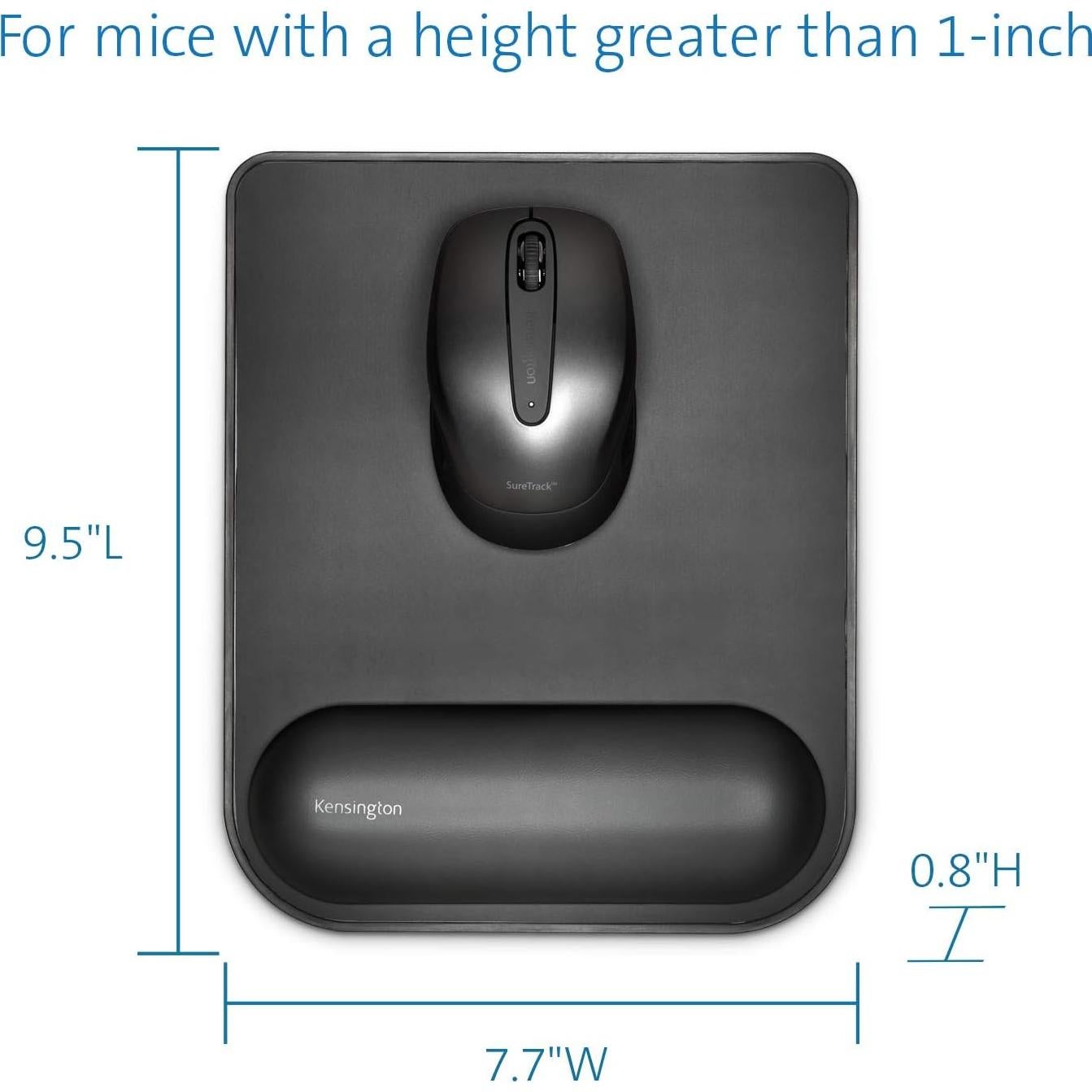 Almohadilla de Ratón Ergonómica Kensington K55888WW, Negro