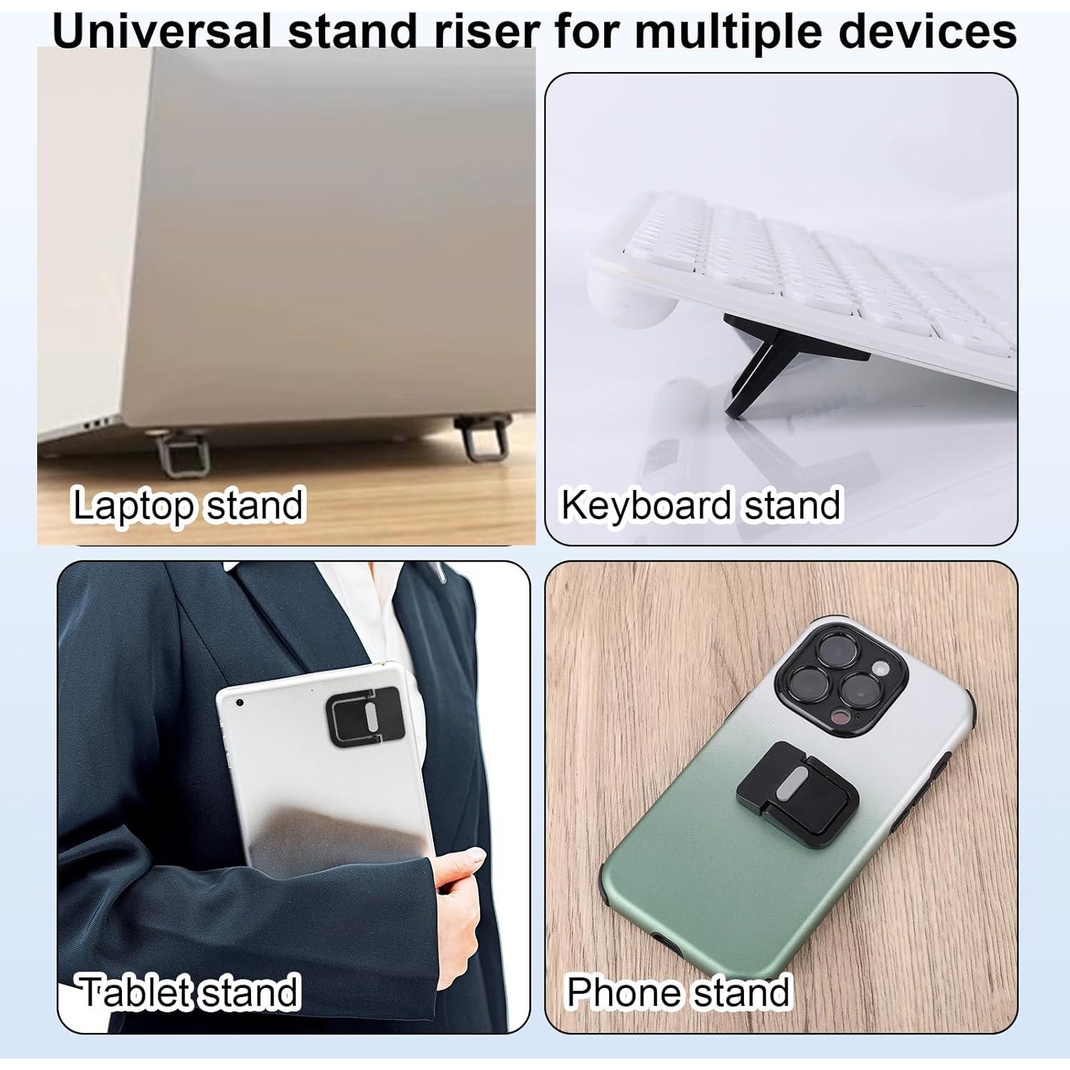 Soporte Mini Plegable para Laptop Penitue - 2 Piezas, Zinc