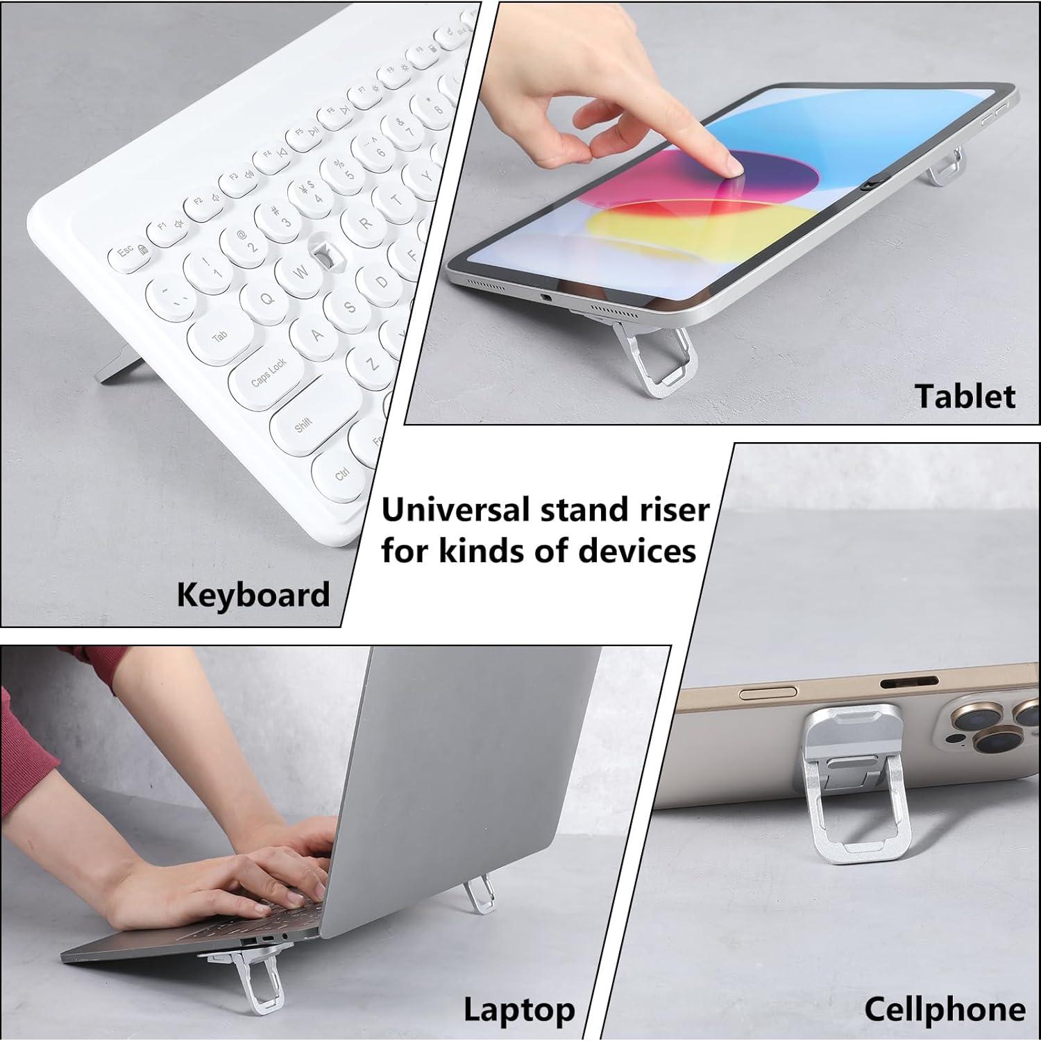 Soporte Plegable para Teclado XLIUAX Mini Ajustable Plata