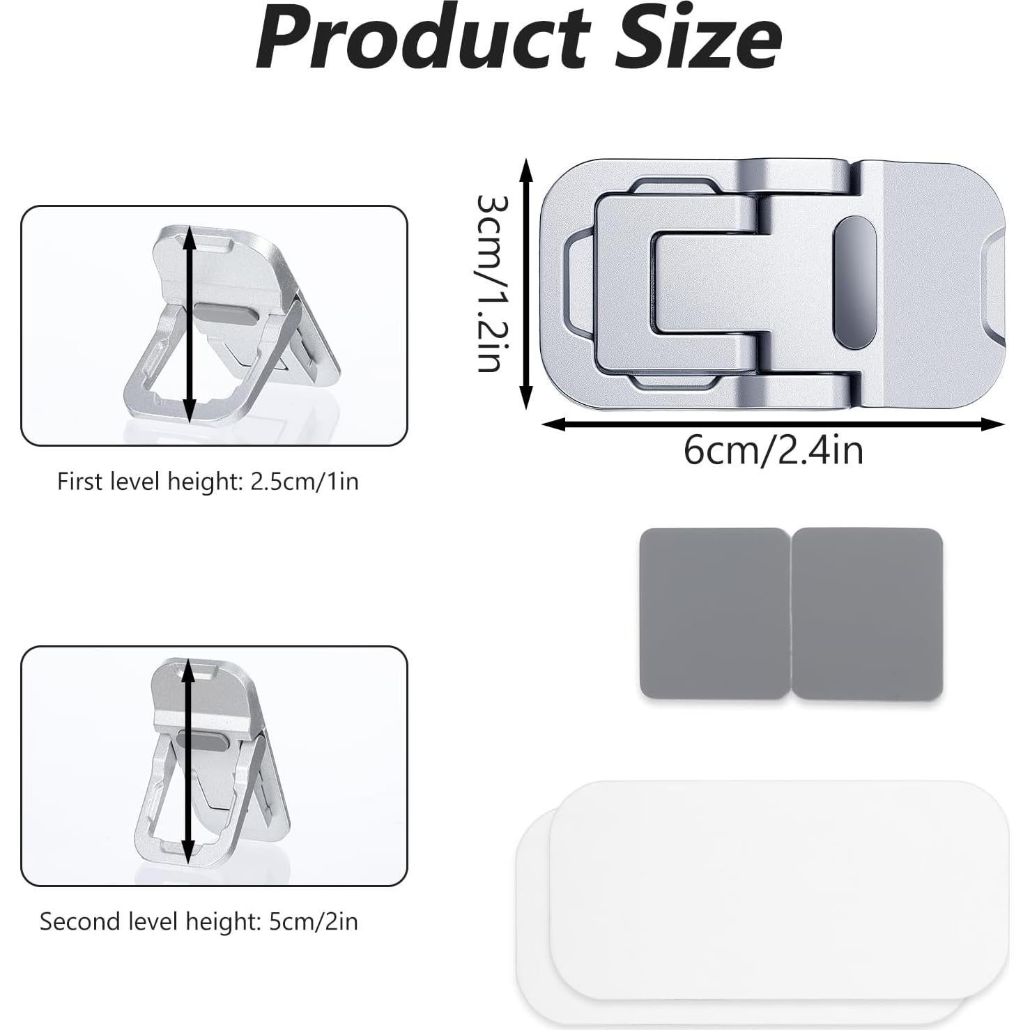 Soporte Plegable para Teclado XLIUAX Mini Ajustable Plata