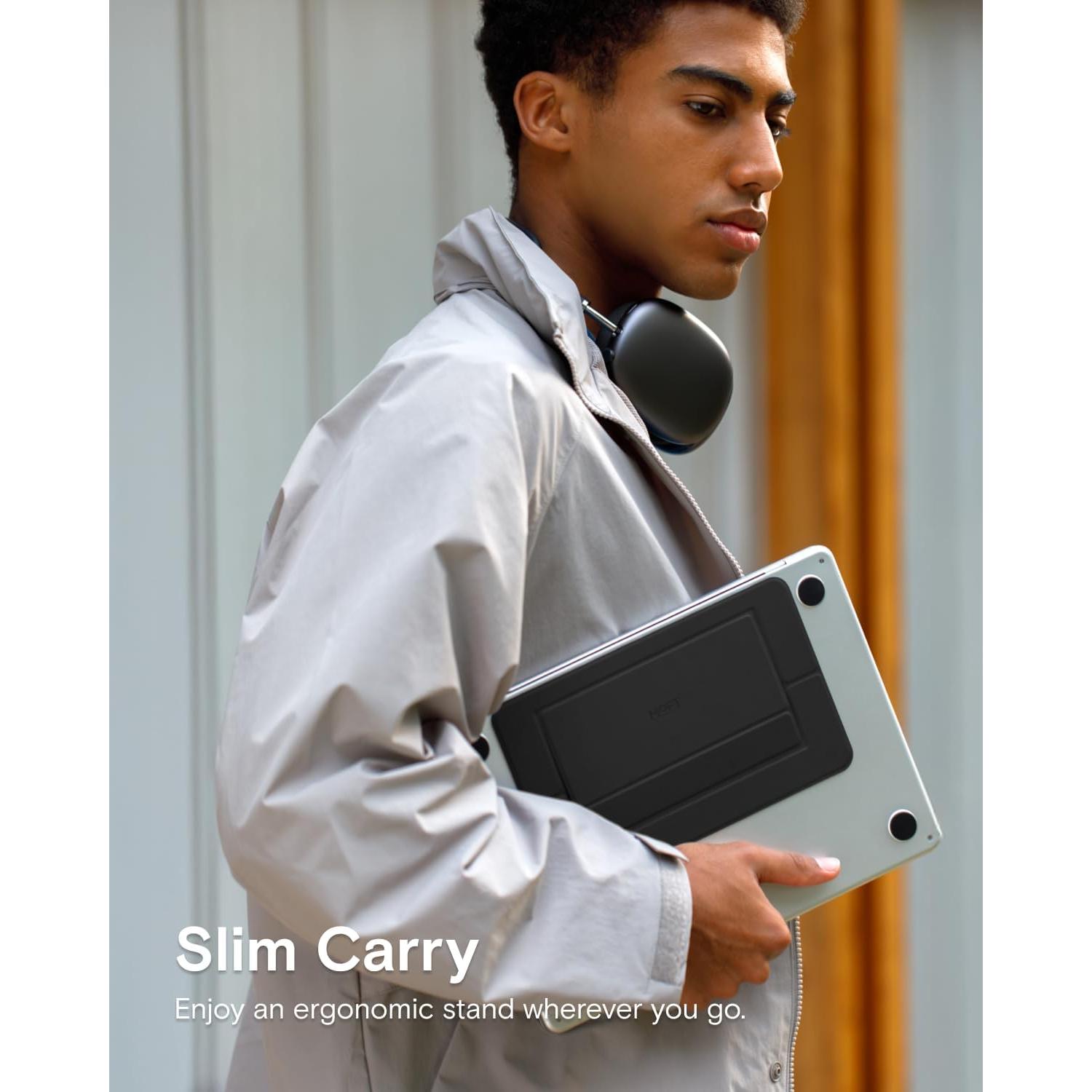 Soporte para Laptop MOFT Negro Jet, Elevador Plegable 2 Ángulos