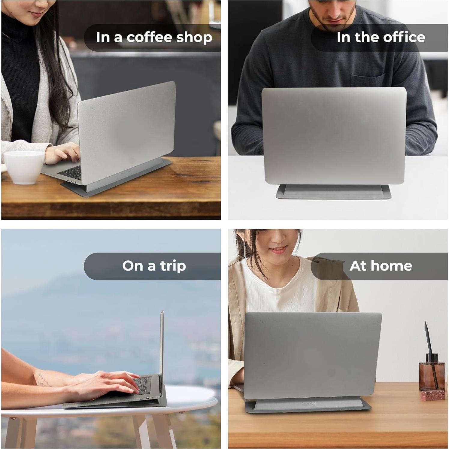 Soporte Ergonómico Plegable para Laptop SenseAGE - Carbón