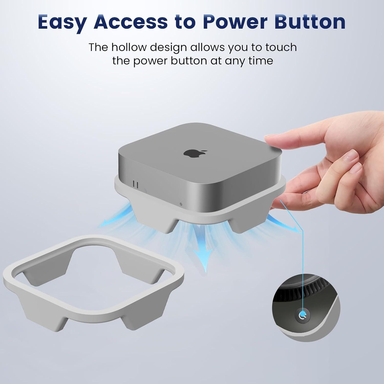 Soporte de Escritorio de Silicona DOGITY para Mac Mini M4 2024