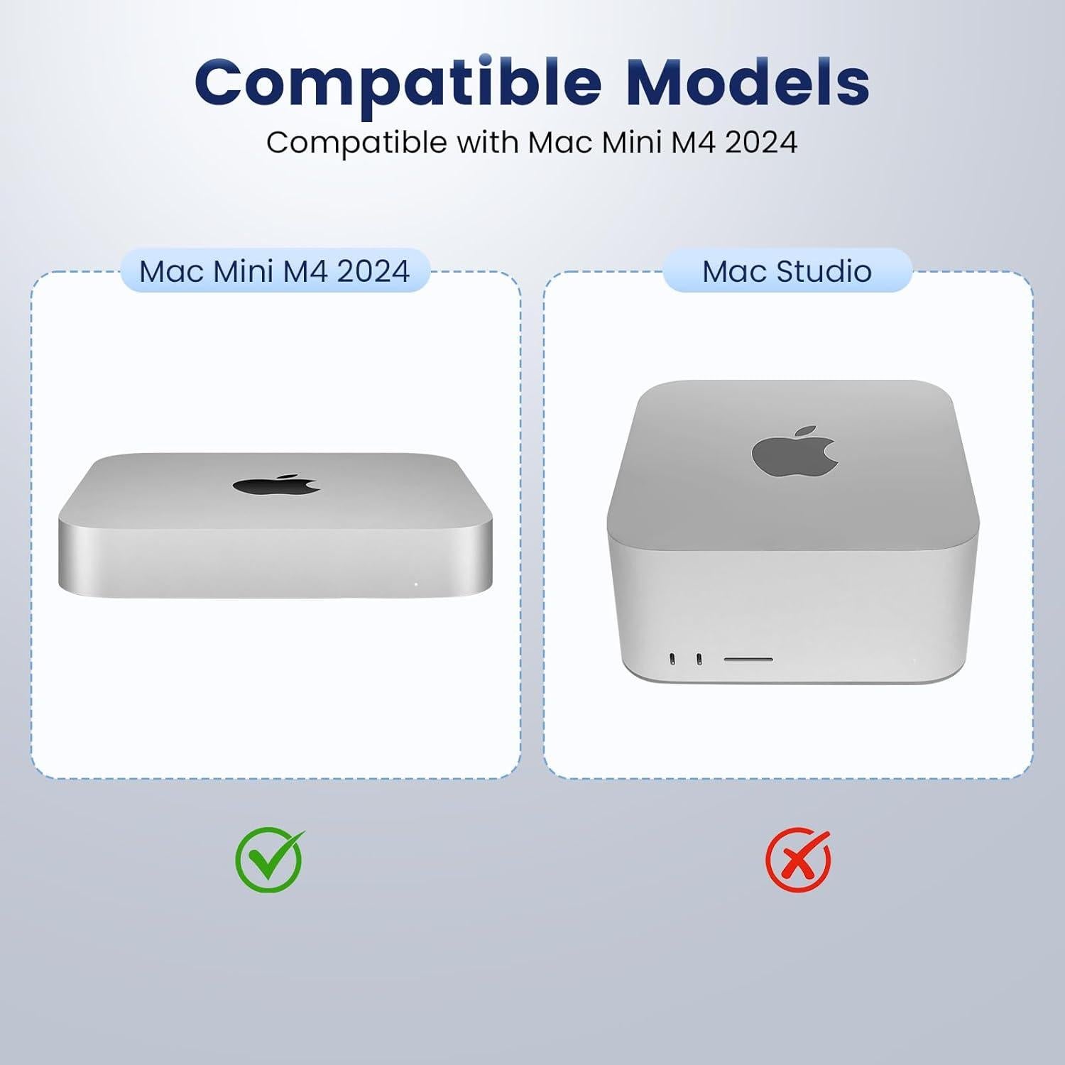 Soporte de Escritorio de Silicona DOGITY para Mac Mini M4 2024