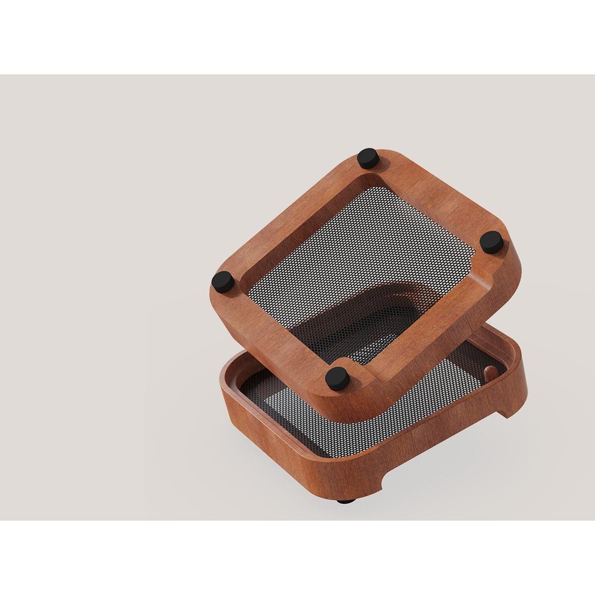 Soporte de Madera para Mac Mini 4 con Acceso al Botón de Encendido