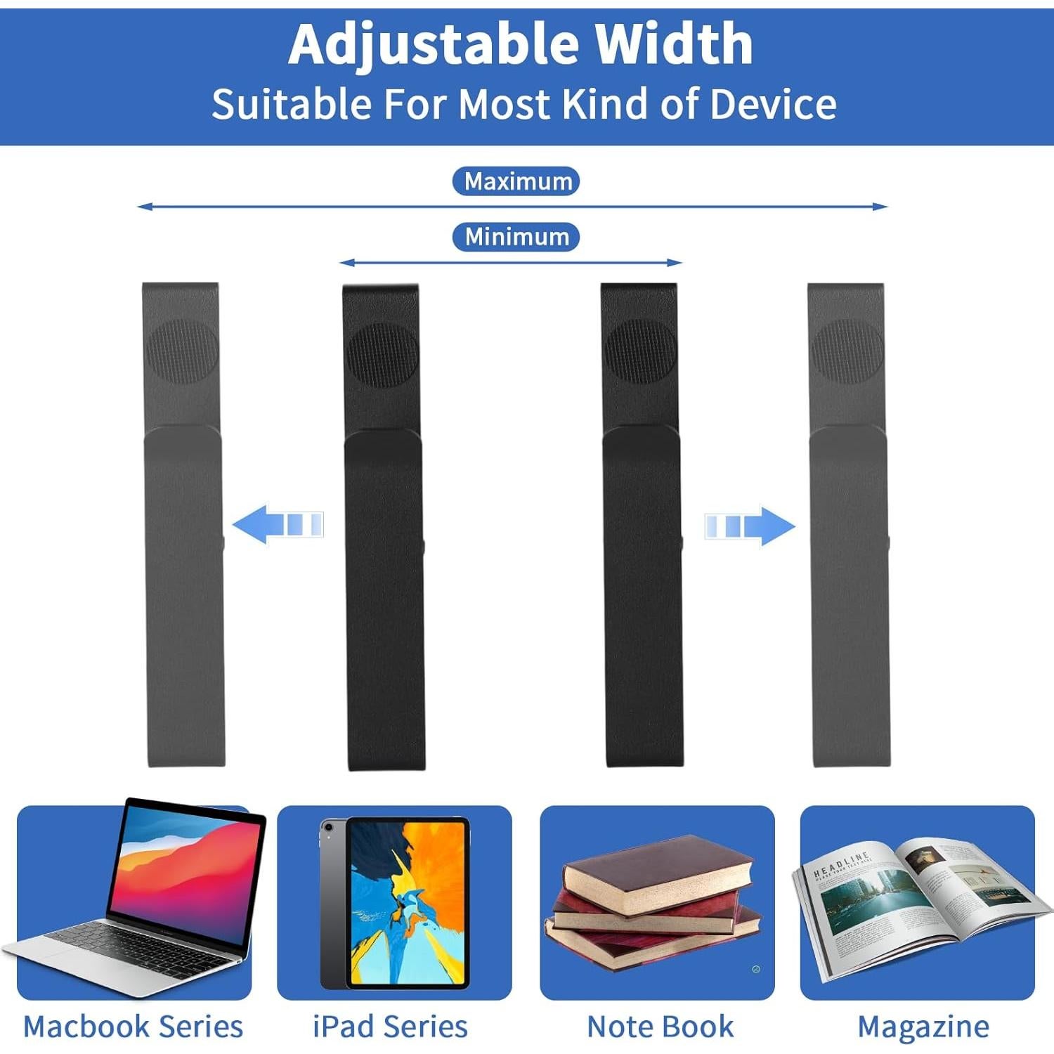 Soporte Lateral Ajustable para Laptop LUKETURE - Sin Perforación