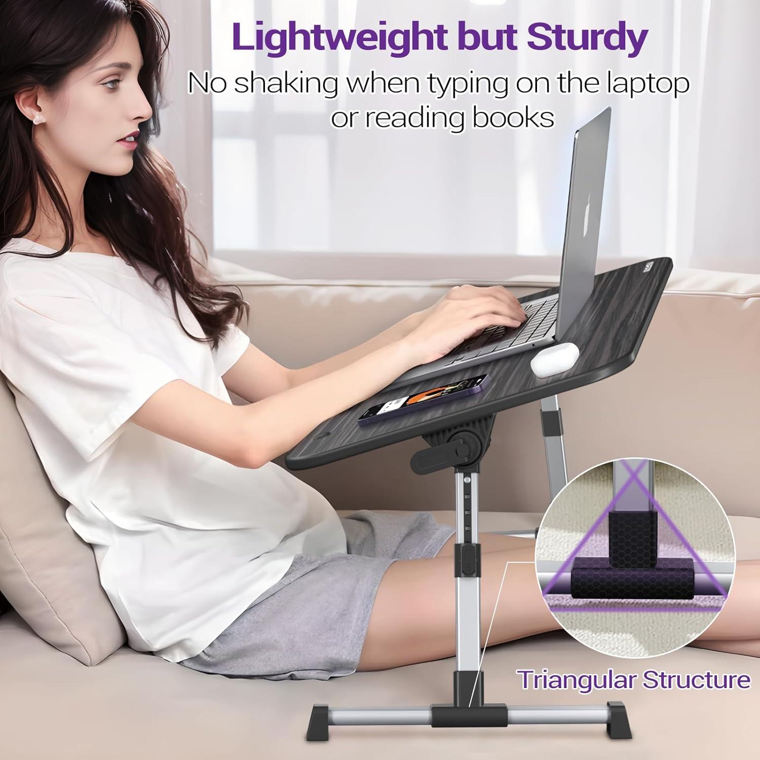 Mesa de cama para laptop NEARPOW, ajustable y portátil