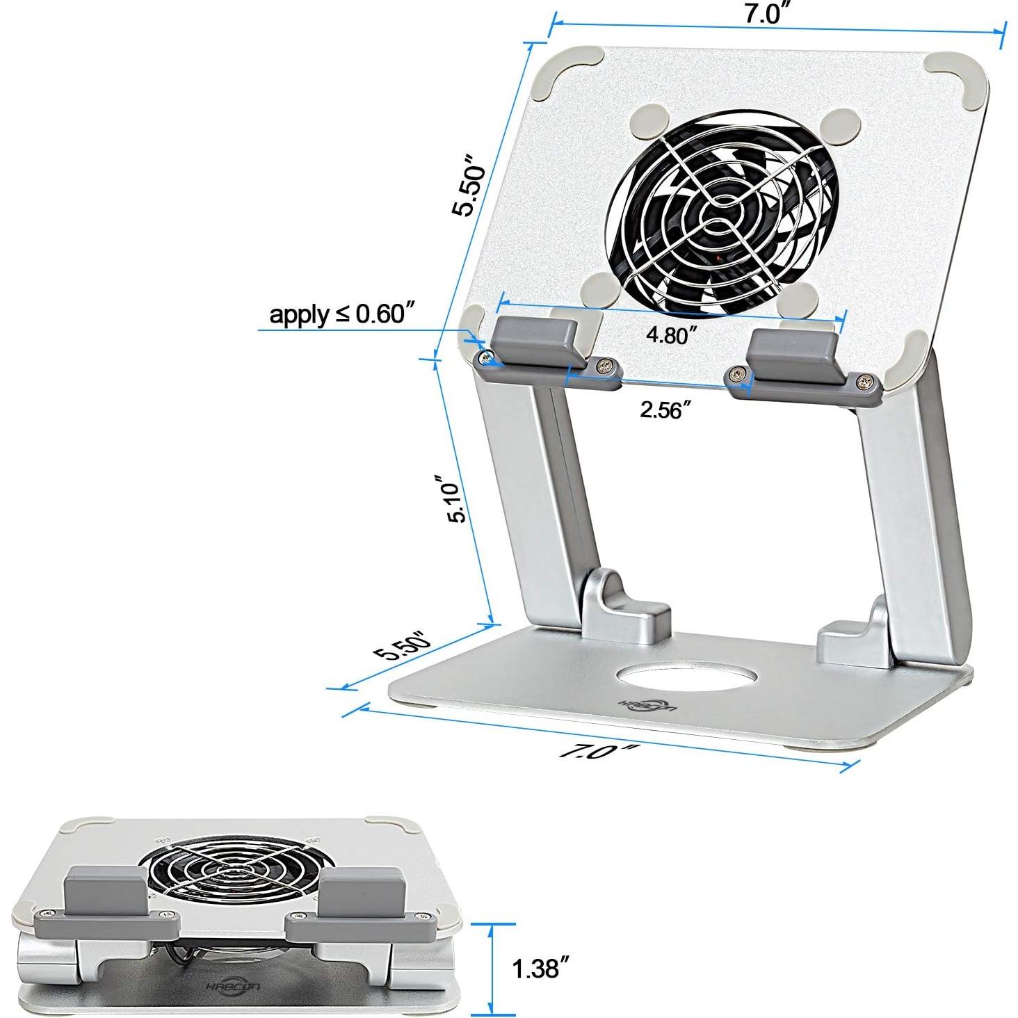 Soporte para Tableta KABCON con Ventilador Silencioso hasta 33 cm