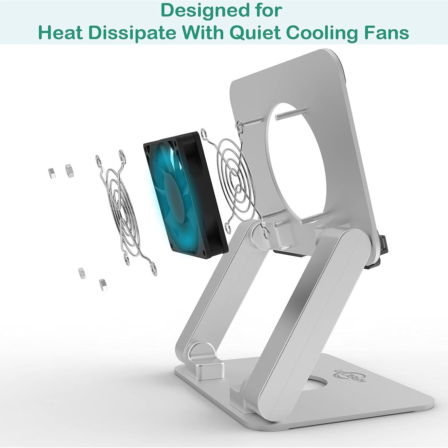 Soporte para Tableta KABCON con Ventilador Silencioso hasta 33 cm