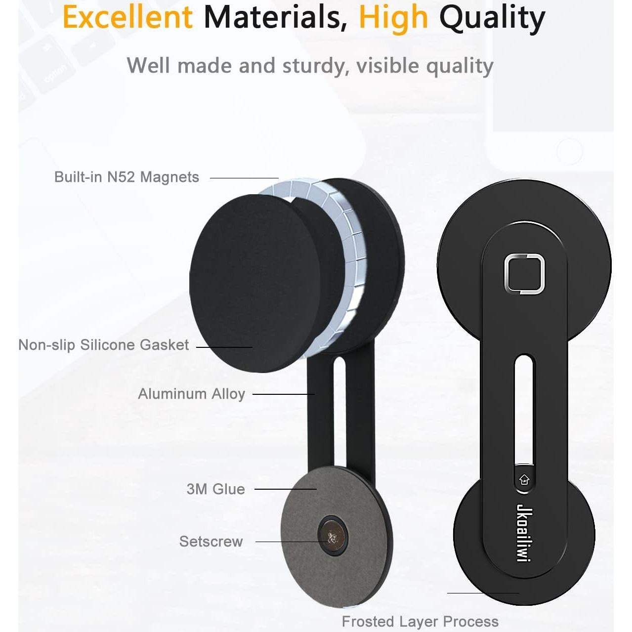 Soporte Magnético Ajustable Jkoailiwi para Laptop y Teléfono
