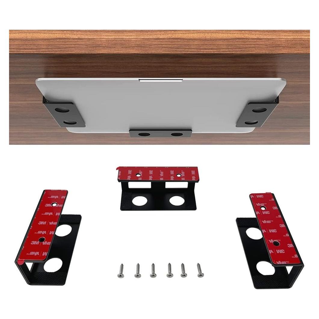 Soporte para Laptop Bajo Escritorio IFCASE Negro Aluminio 13.6 kg