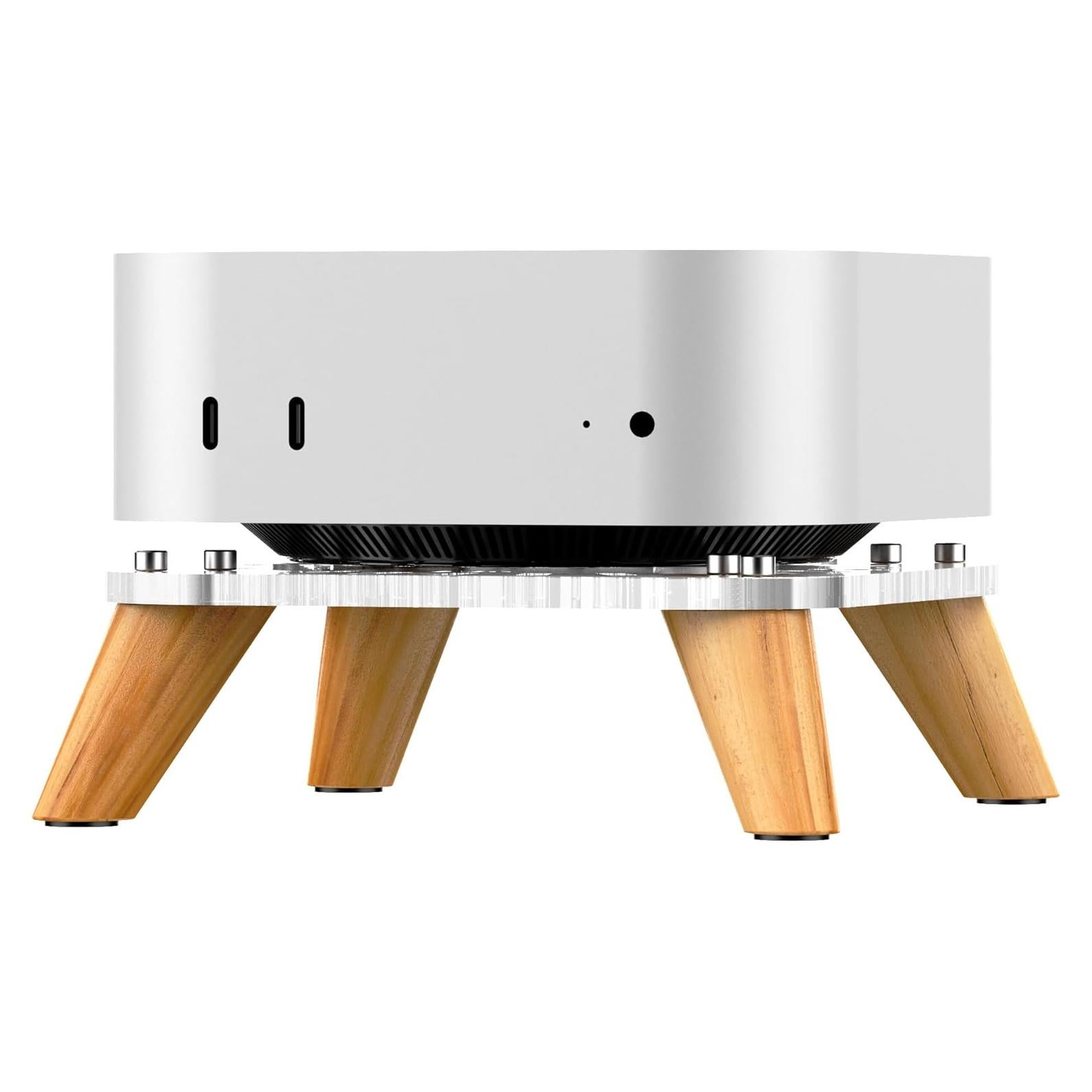 Soporte Vertical de Madera AODUKE para Mac Mini M4 2024