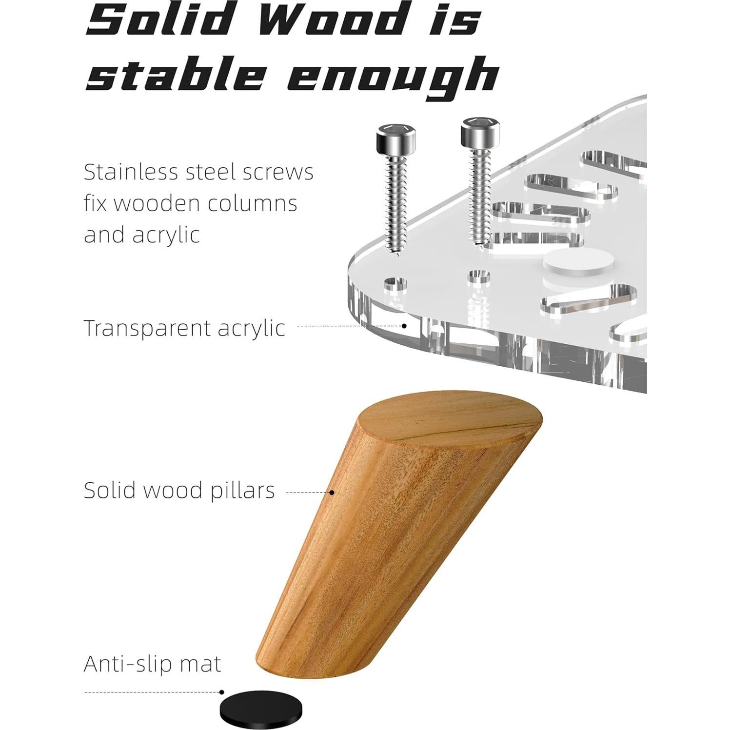 Soporte Vertical de Madera AODUKE para Mac Mini M4 2024