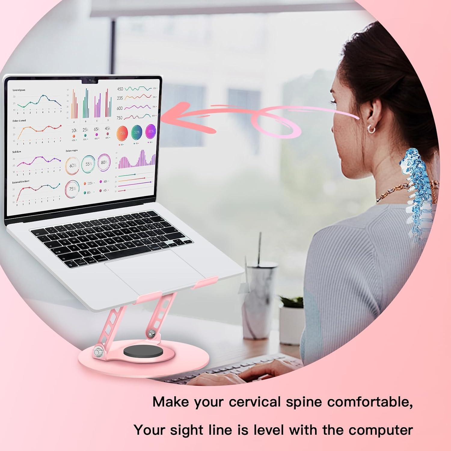 Soporte de Laptop Ajustable ZSAUTHREE Rotate-A2 360° Plegable