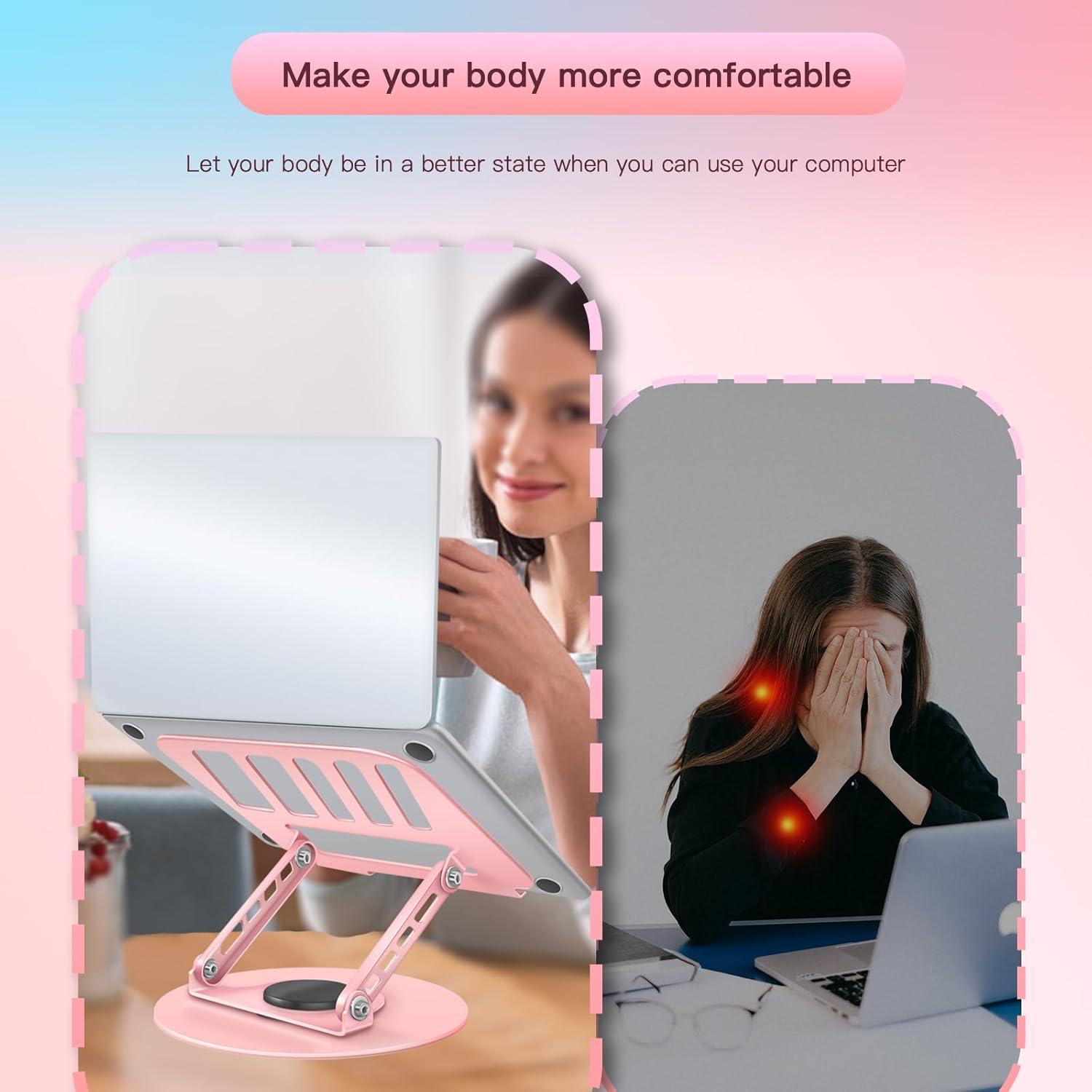 Soporte de Laptop Ajustable ZSAUTHREE Rotate-A2 360° Plegable