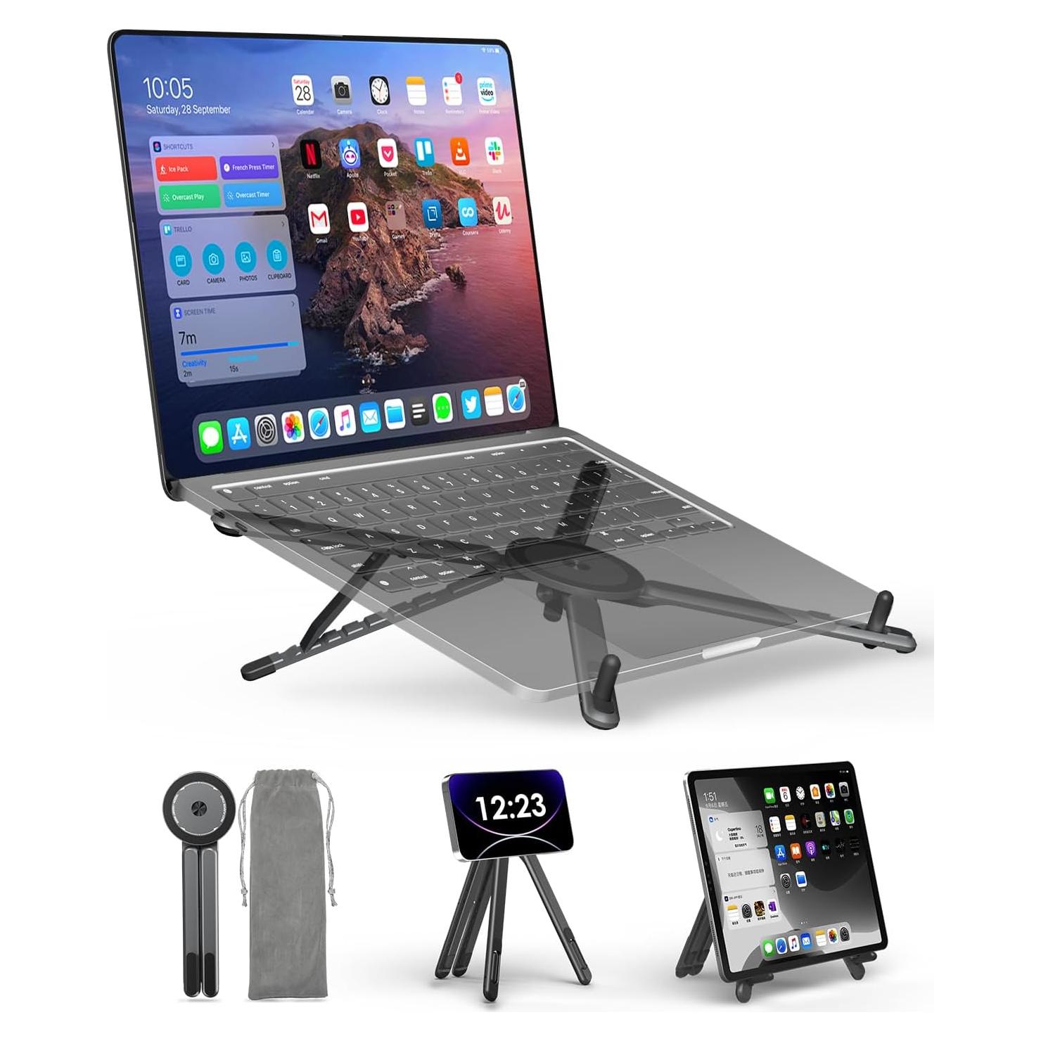 Soporte Plegable para Laptop Viozon 3 en 1 Ajustable