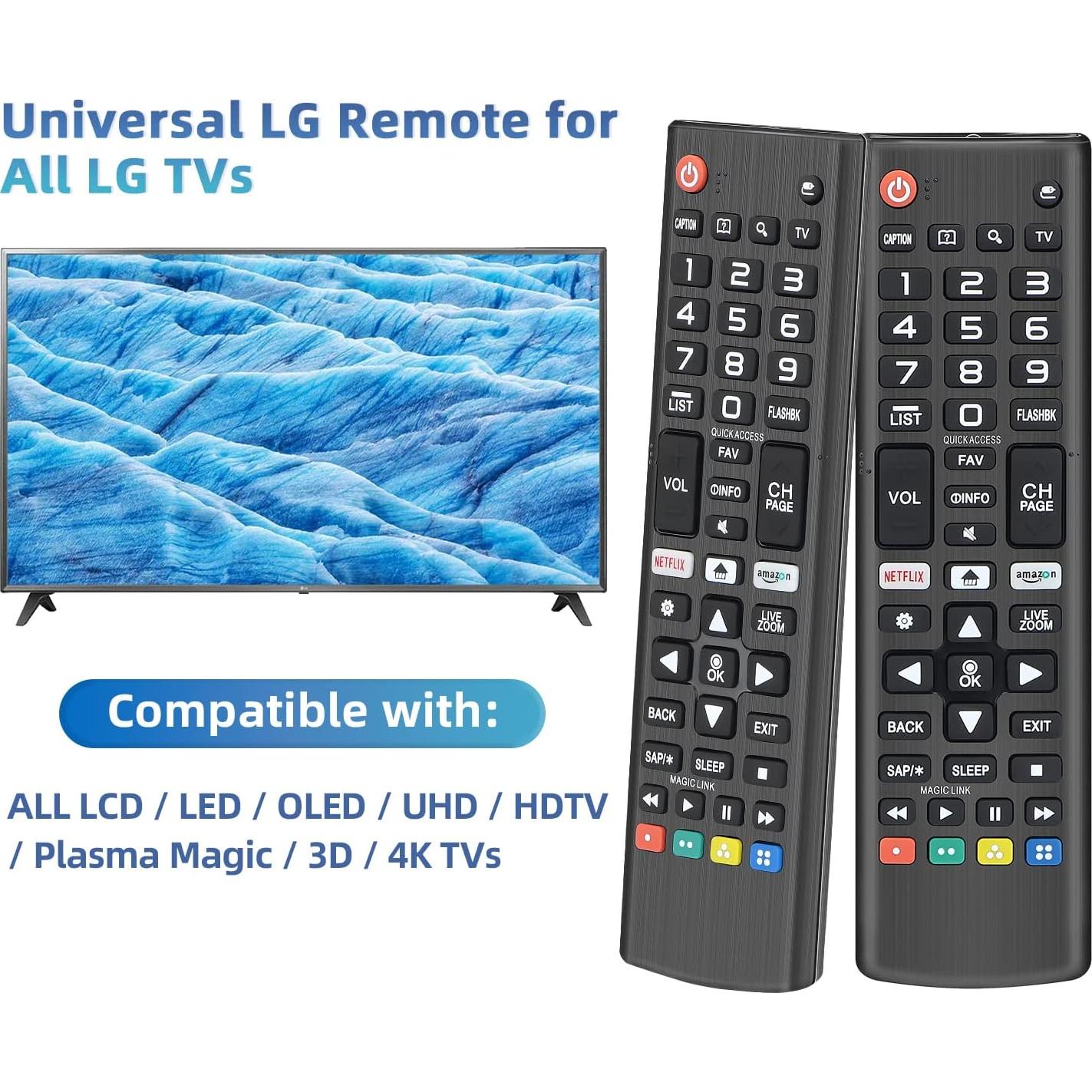 Control Remoto Universal Nettech para TV LG AKB5307